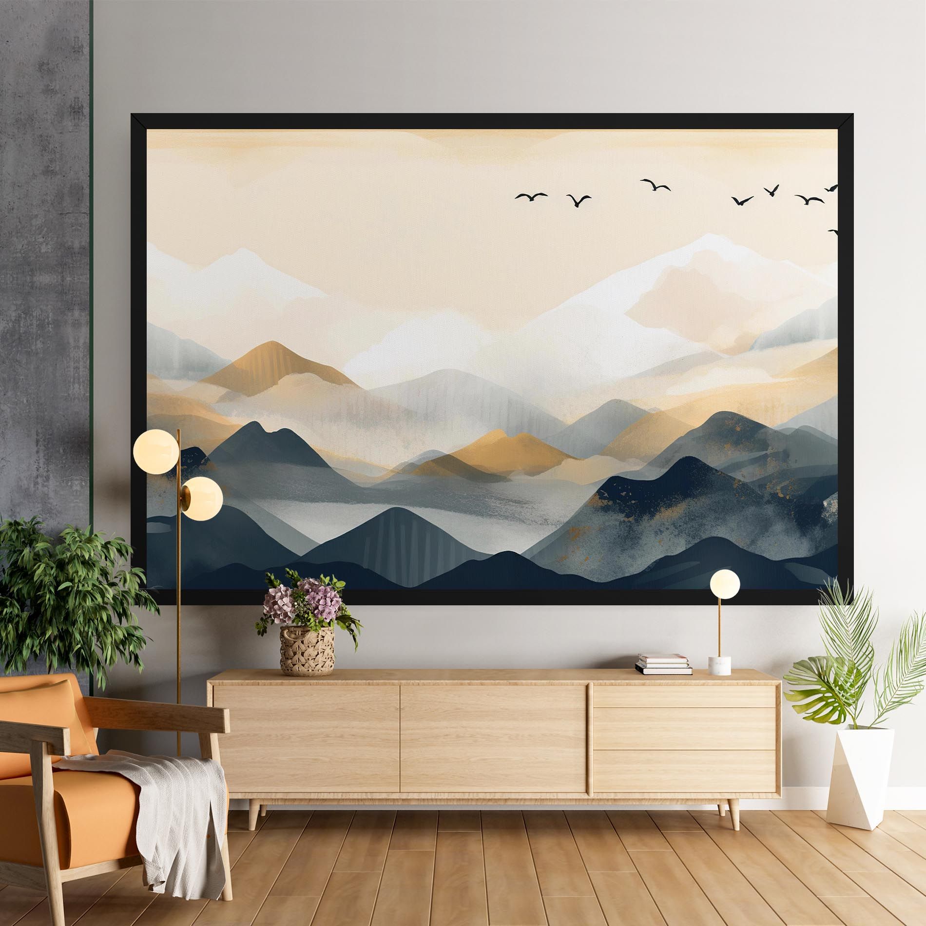 Gold Foggy Blue mockup 9