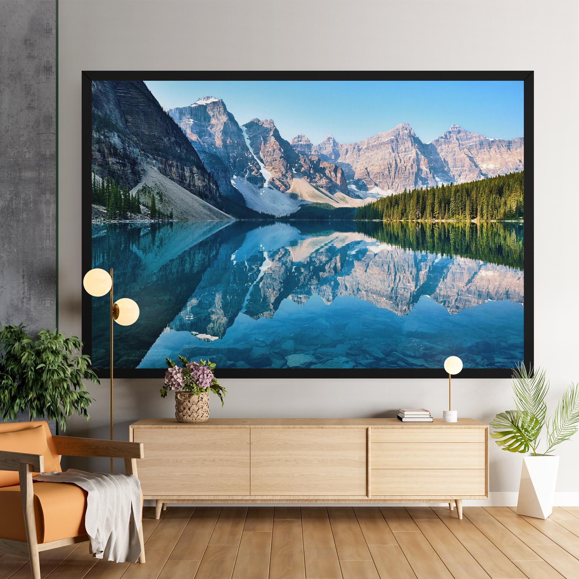 Картина на платно Mountain Crystal Lake mockup 9