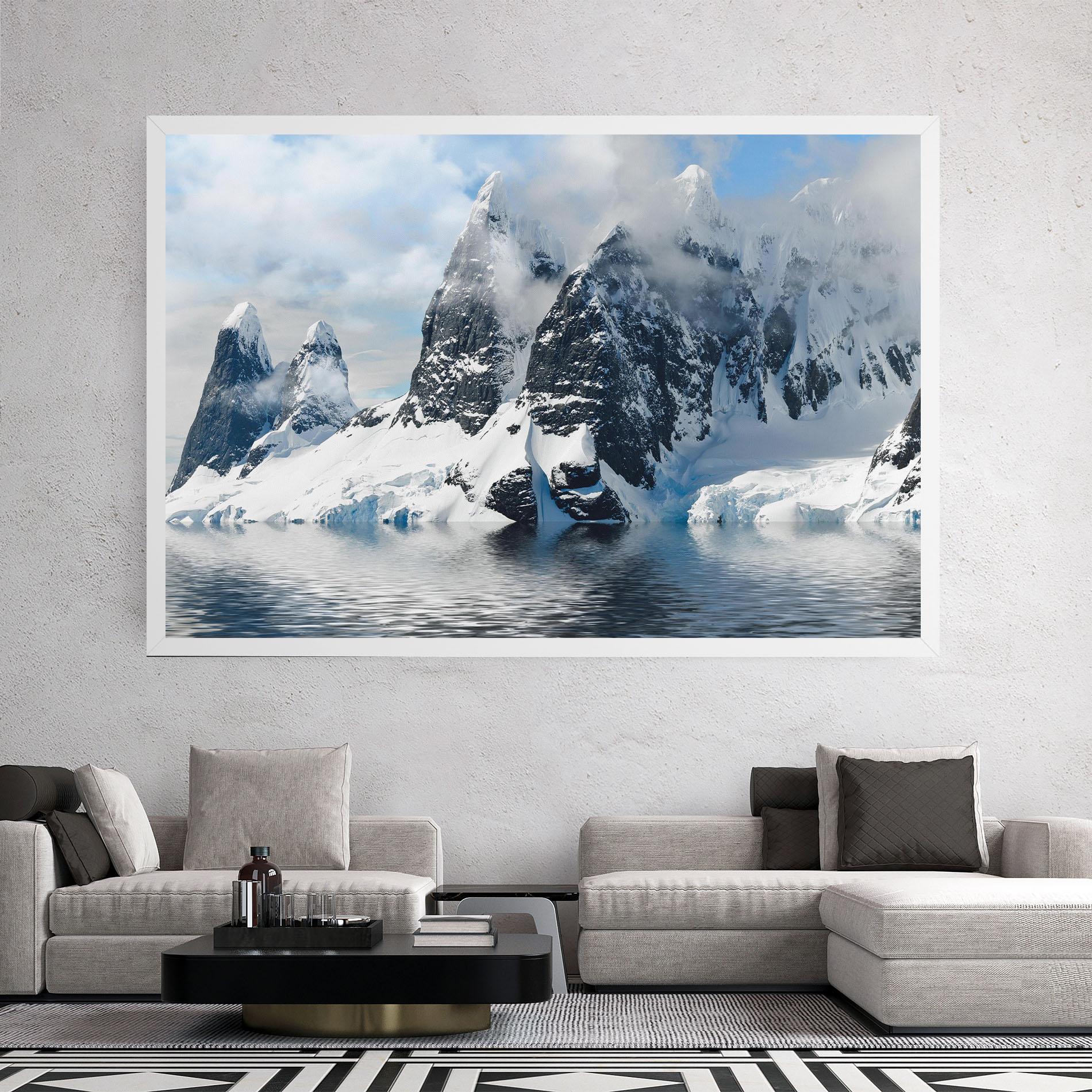 Картина на платно Glacial Mountains mockup 2