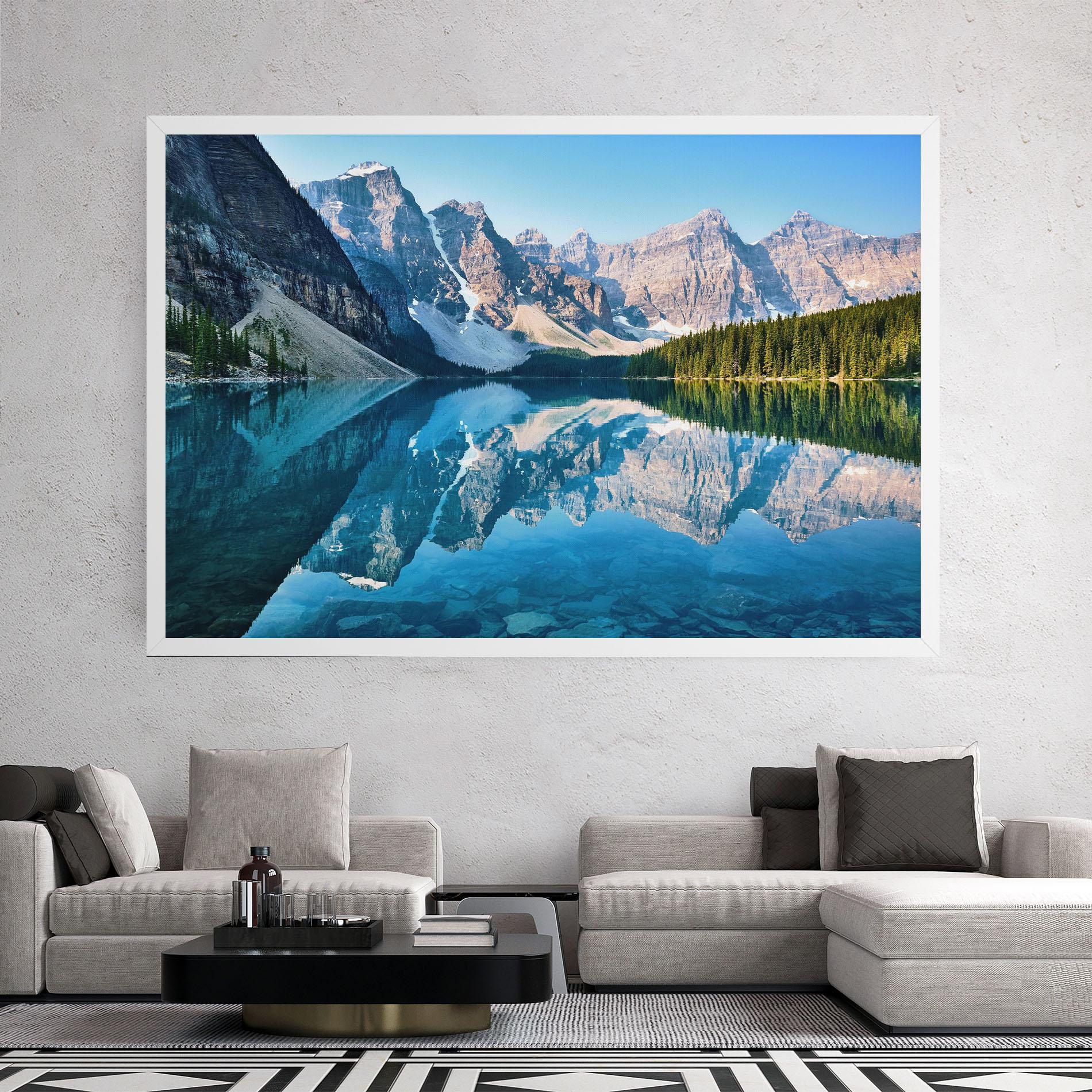 Картина на платно Mountain Crystal Lake mockup 2