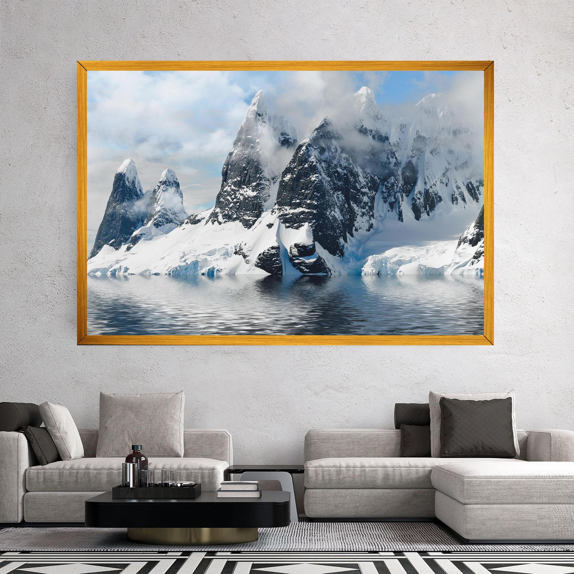 Картина на платно Glacial Mountains mockup 2