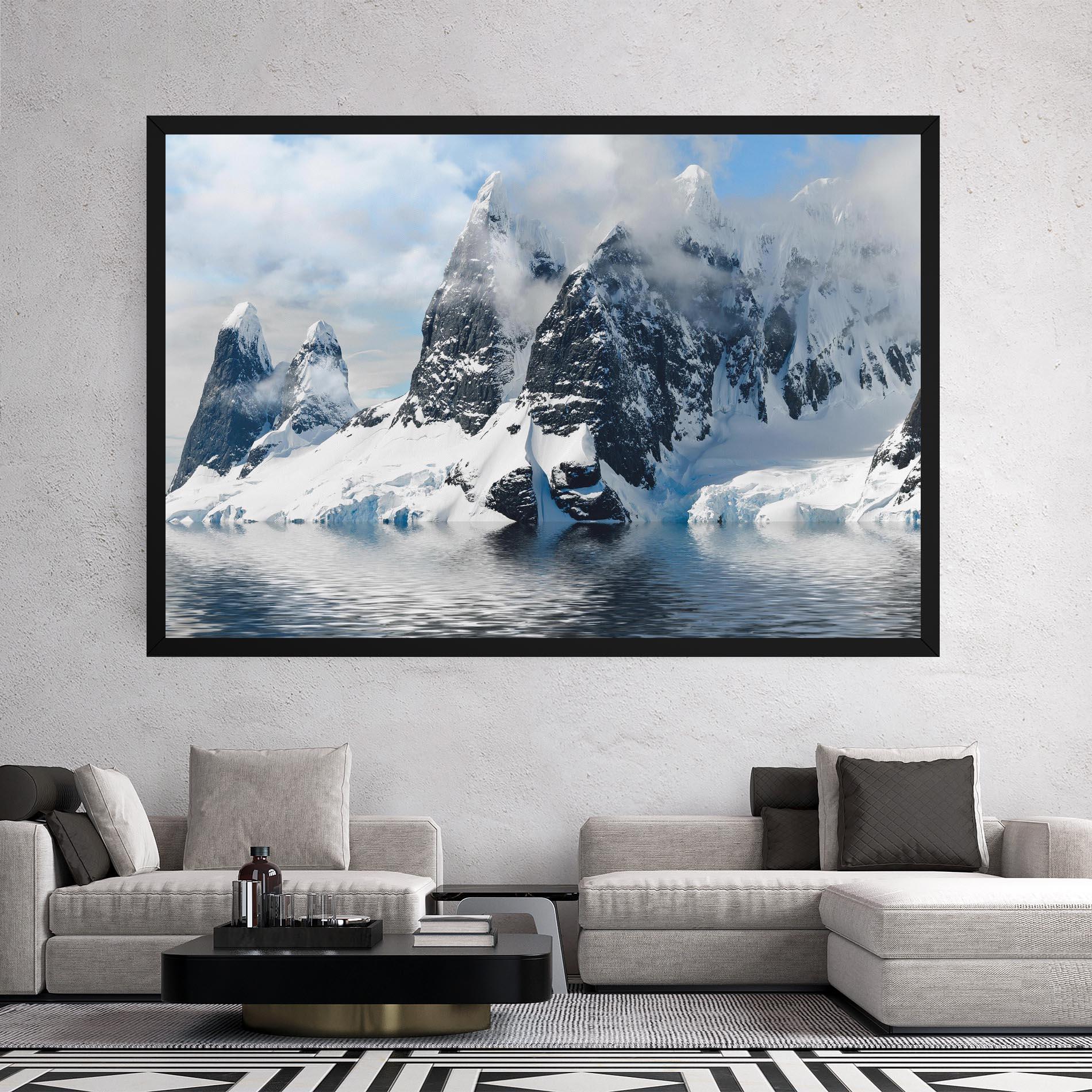 Картина на платно Glacial Mountains mockup 2