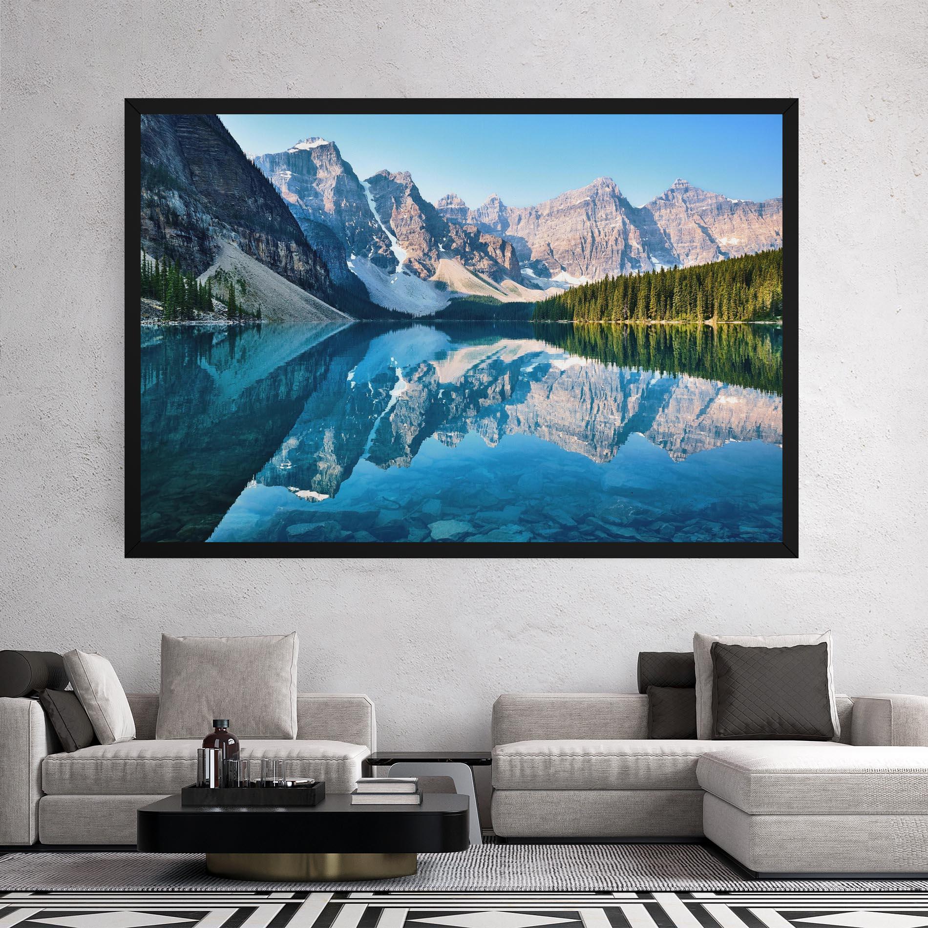 Картина на платно Mountain Crystal Lake mockup 2