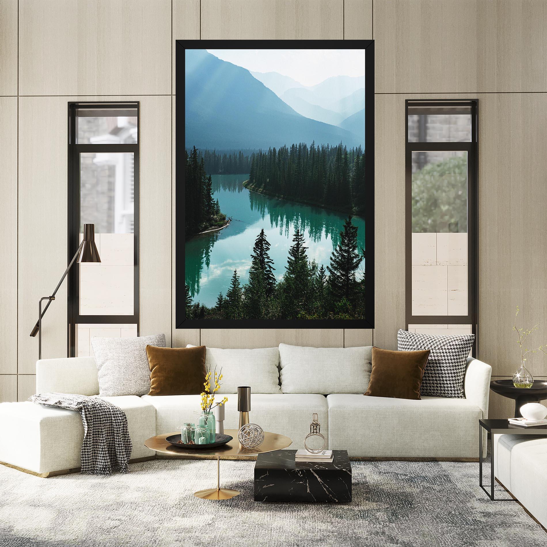 Картина на платно Crystal Lake mockup 2