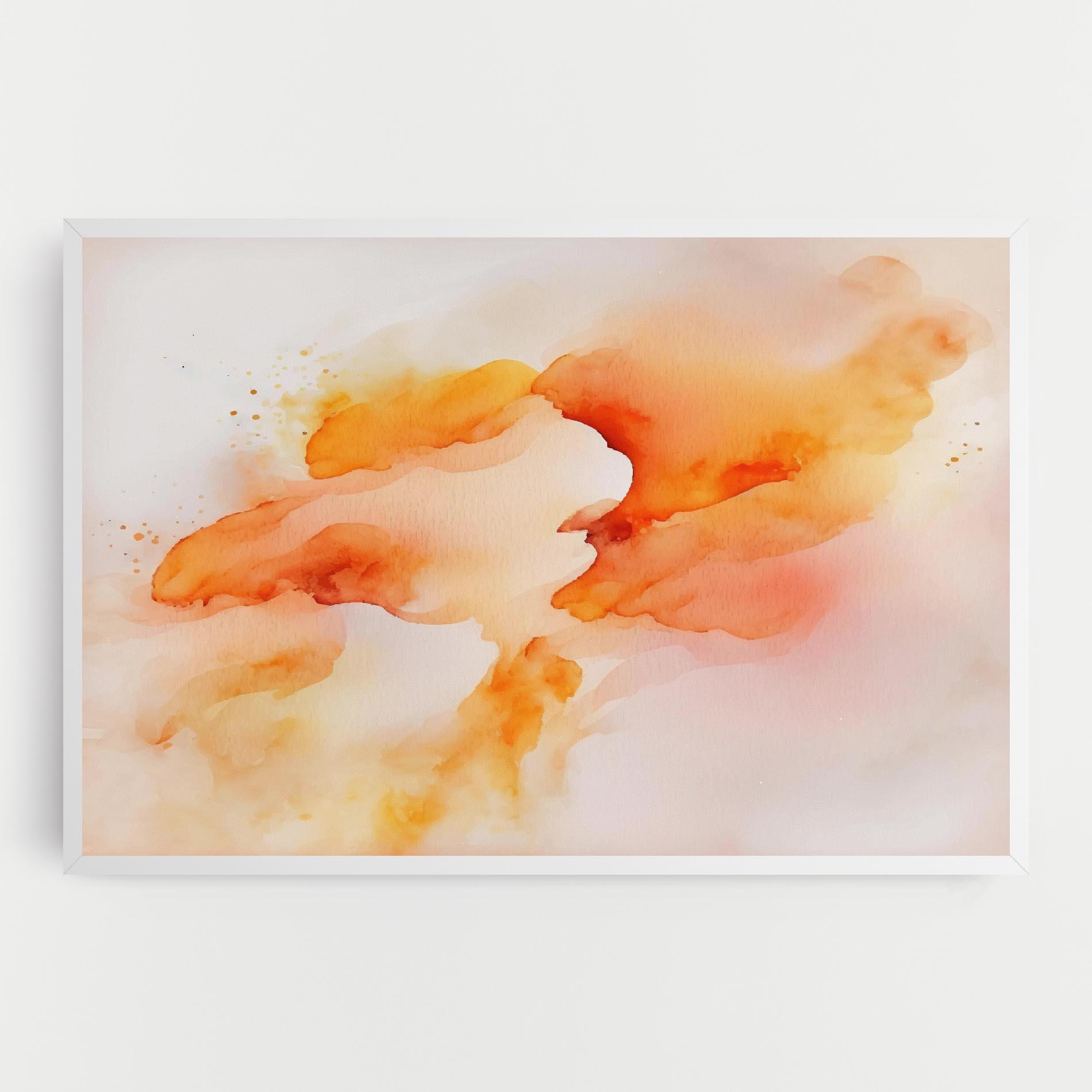 Картина на платно Abstract Orange Cloud mockup 0