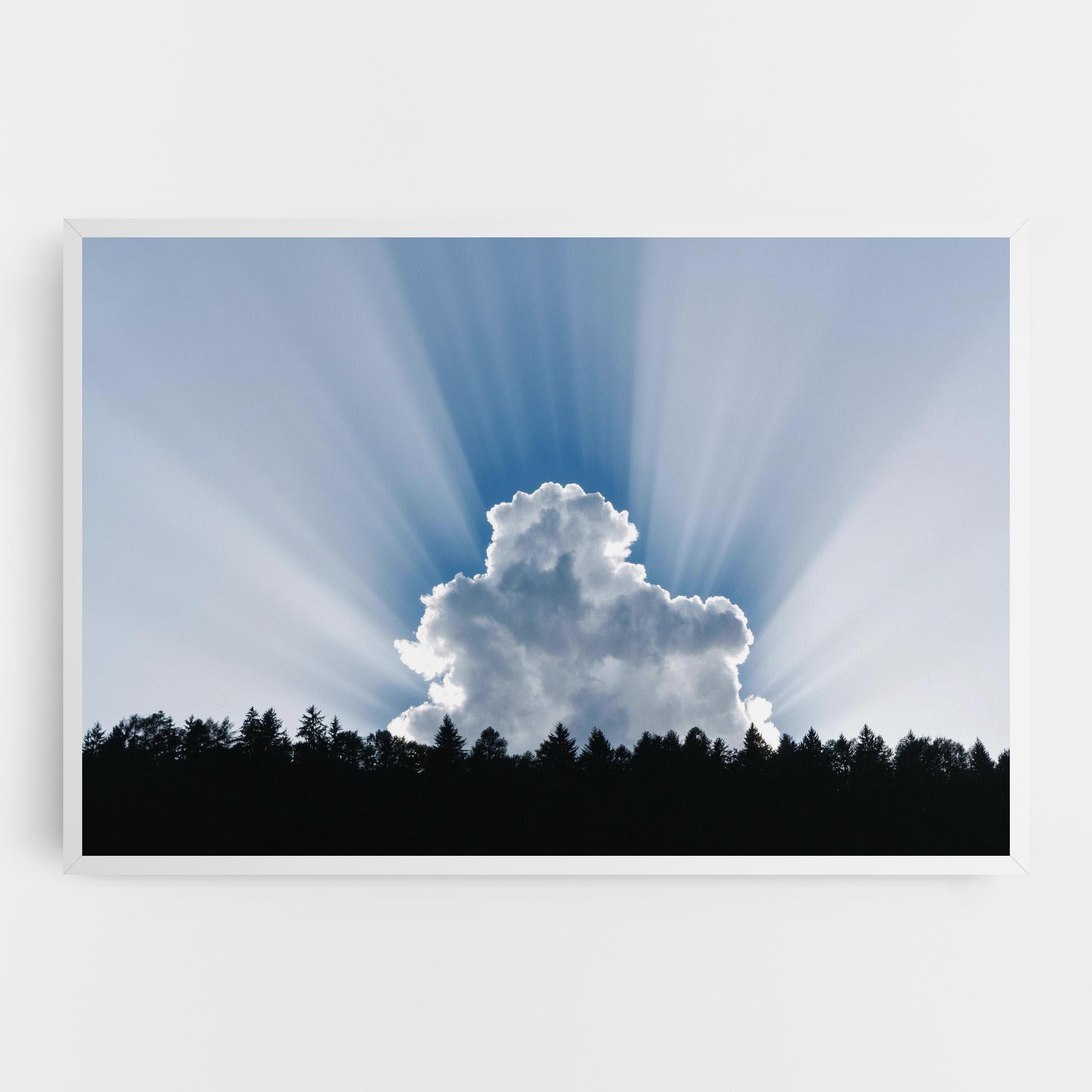 Картина на платно Big White Cloud Light mockup 0