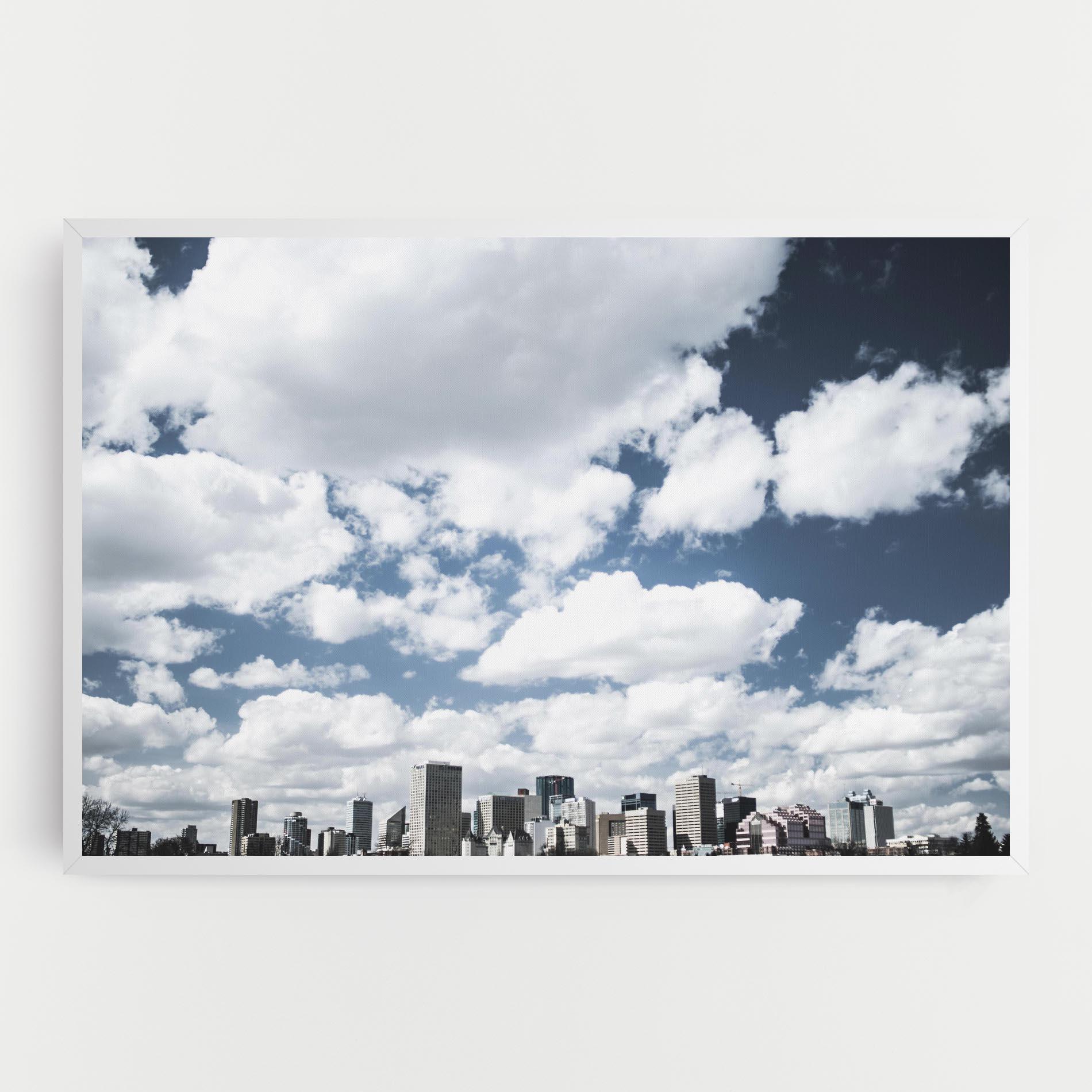 Картина на платно Clouds Over City mockup 0