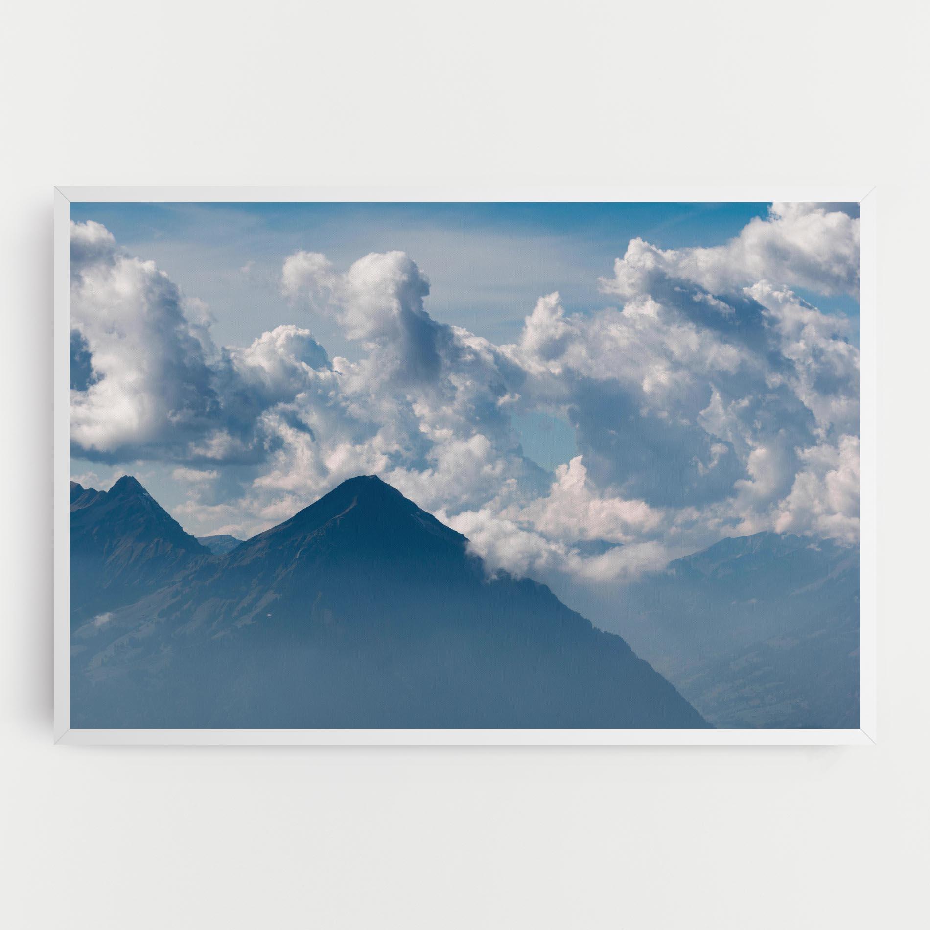 Картина на платно Cloudy View Mountain mockup 0