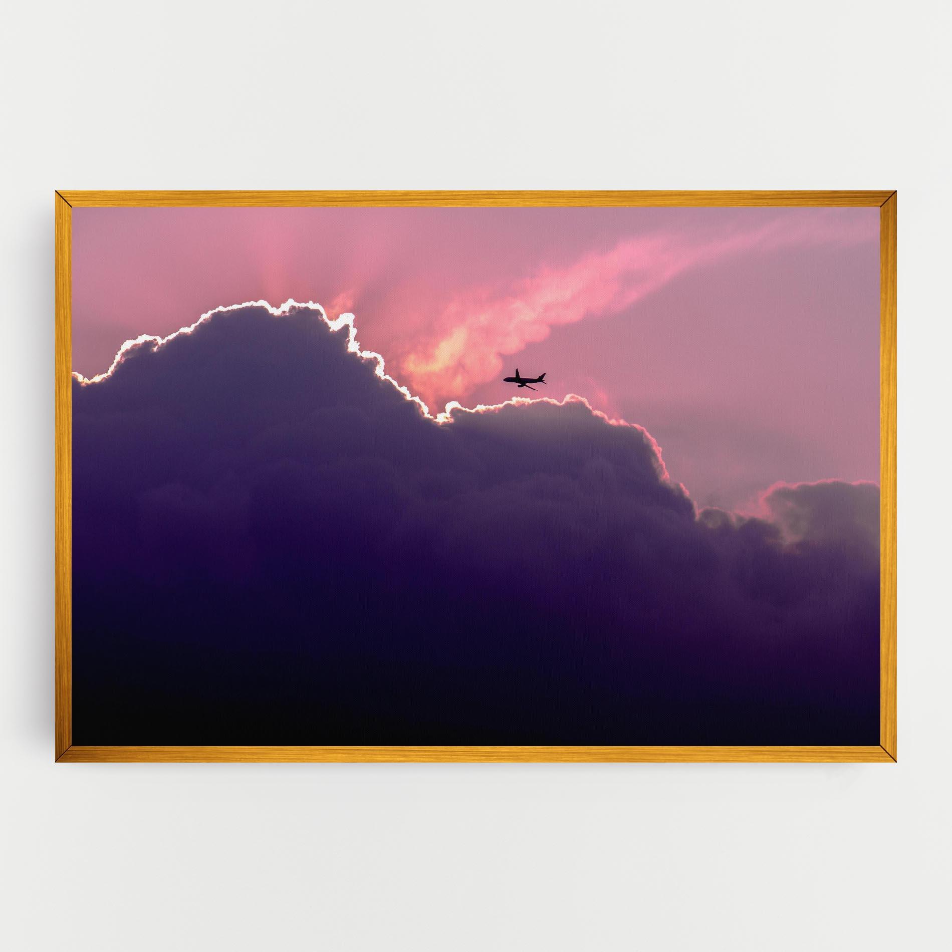 Картина на платно Big Purple Cloud mockup 0