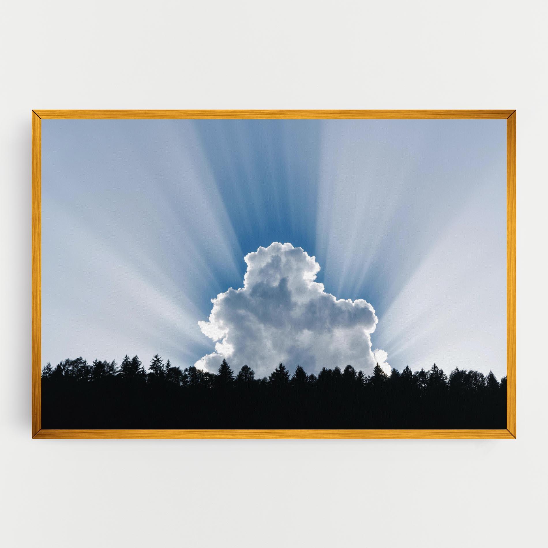 Картина на платно Big White Cloud Light mockup 0