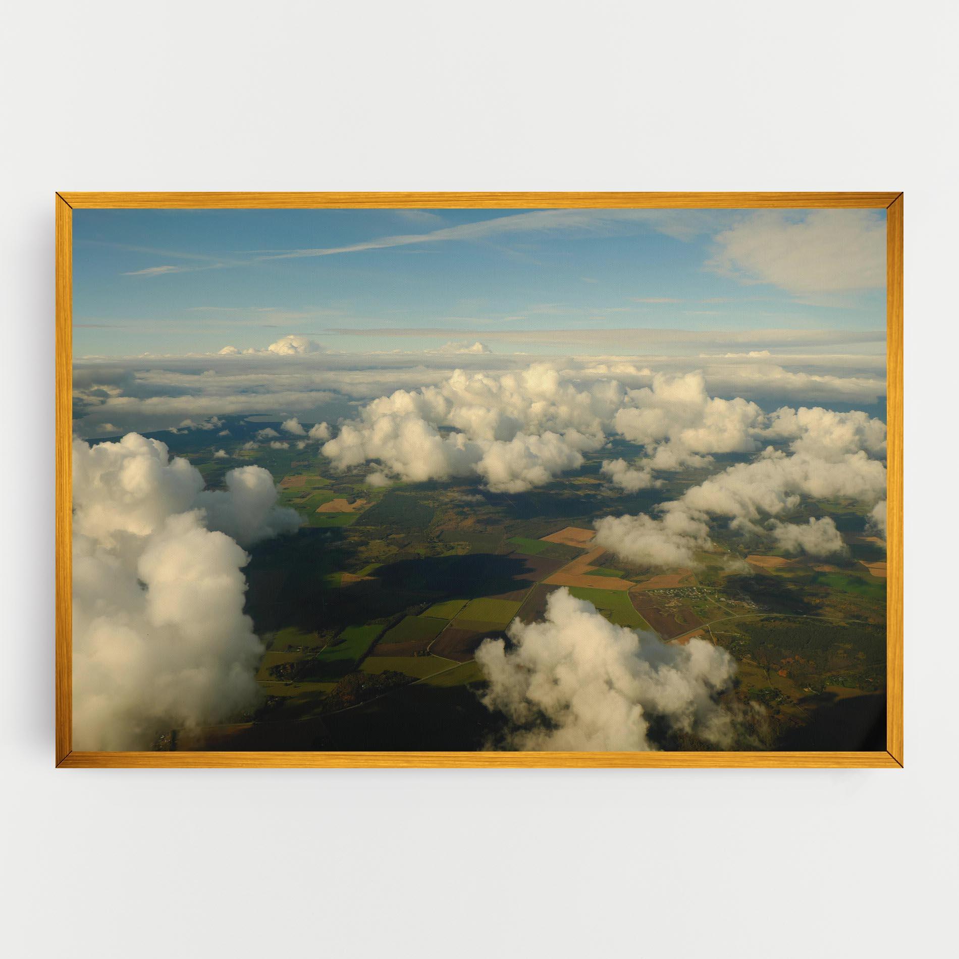 Картина на платно Clouds View From Plane mockup 0