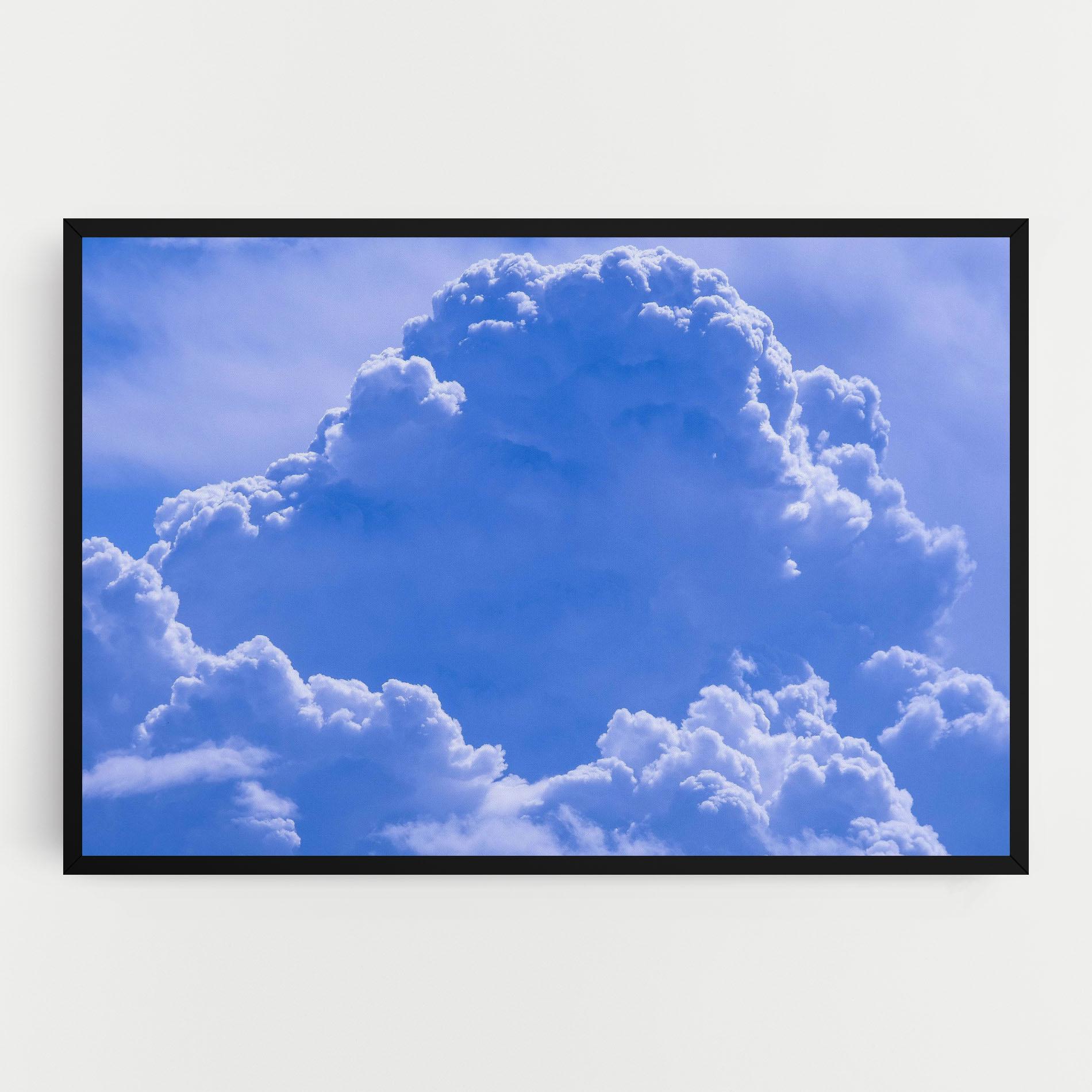 Картина на платно Big Blue Cloud mockup 0