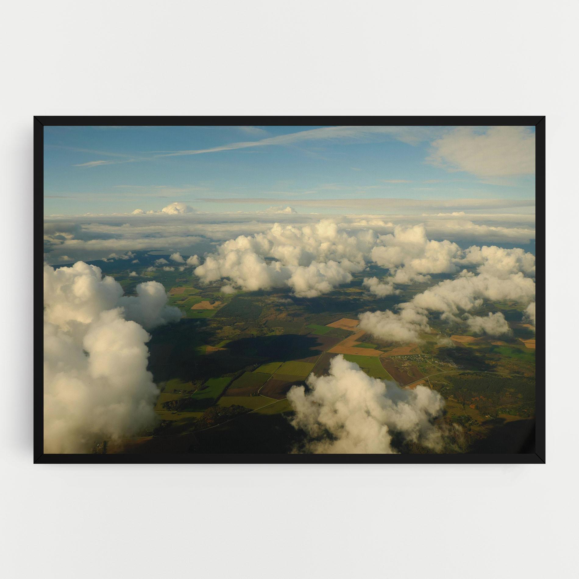 Картина на платно Clouds View From Plane mockup 0