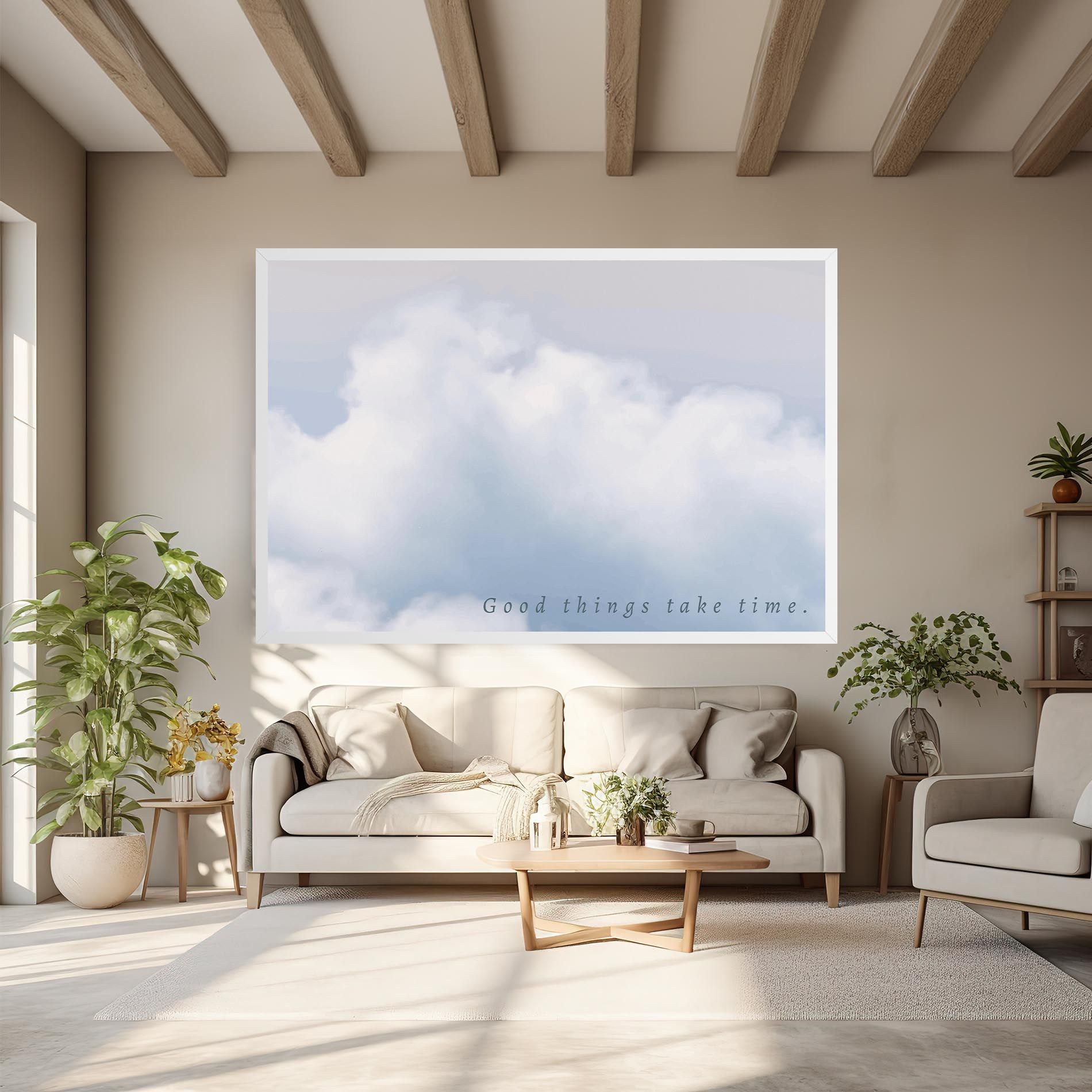 Clouds Text White mockup 6