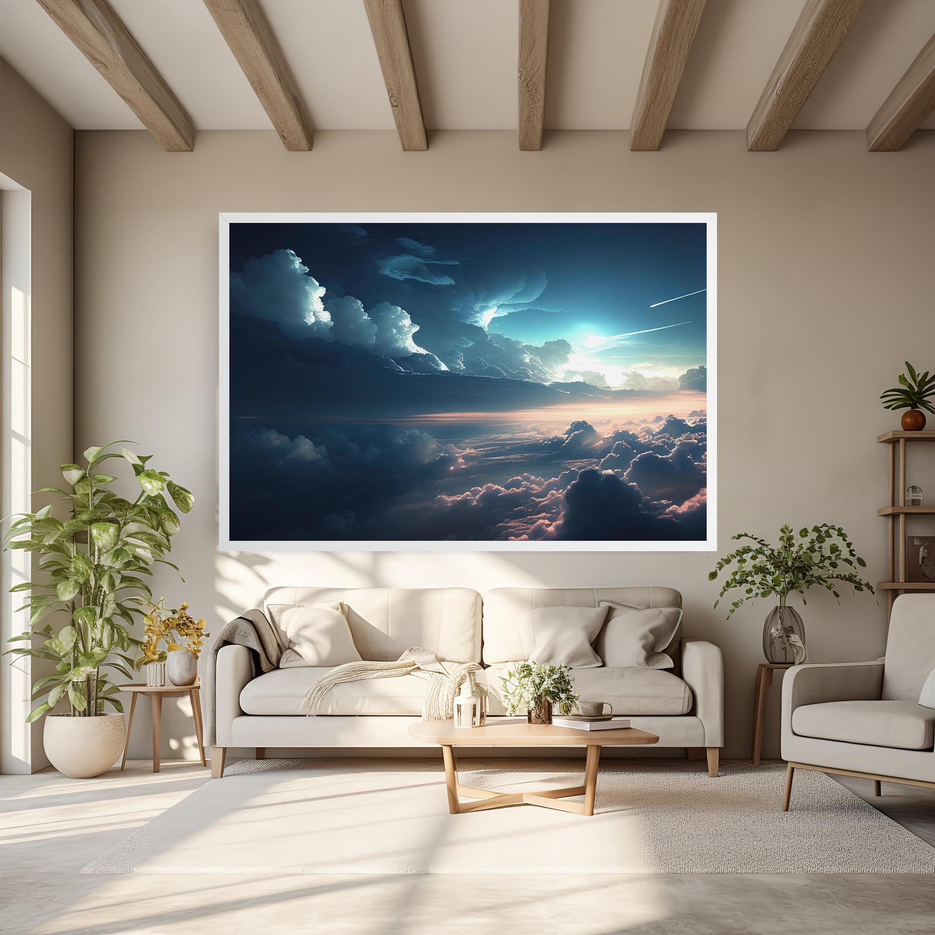 Картина на платно Dark Clouds mockup 6