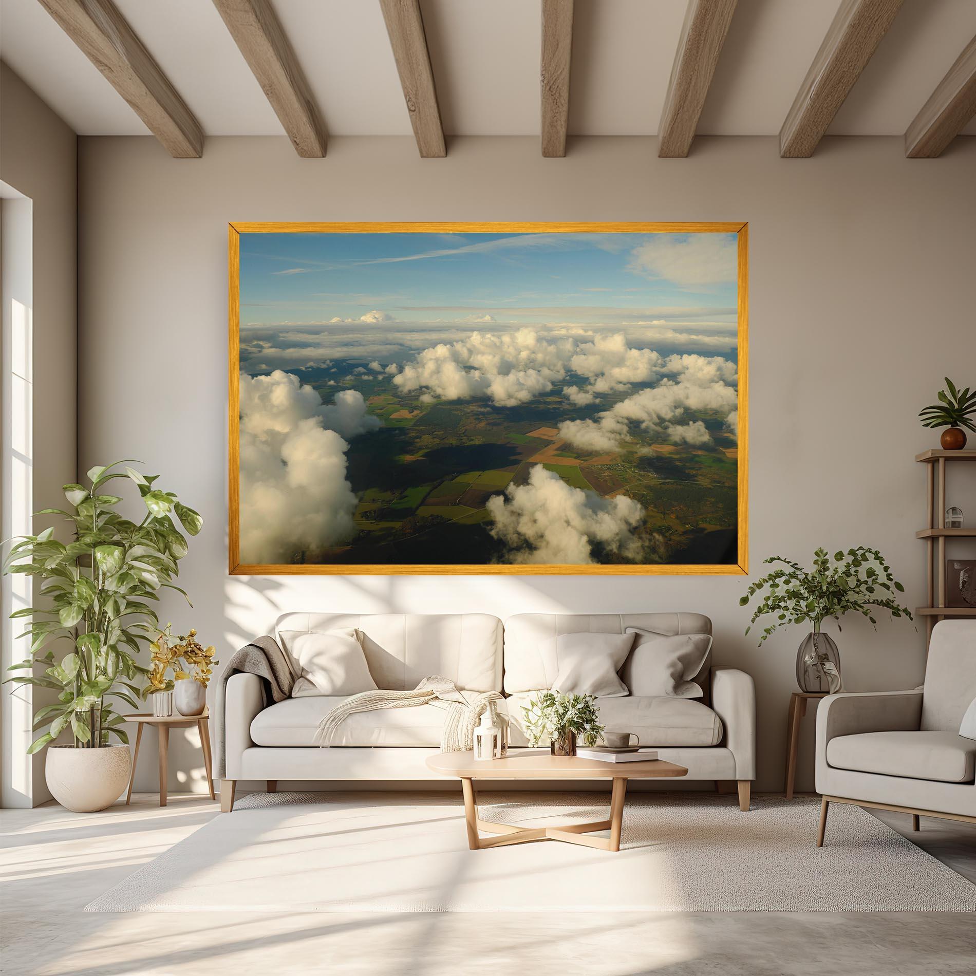 Картина на платно Clouds View From Plane mockup 6