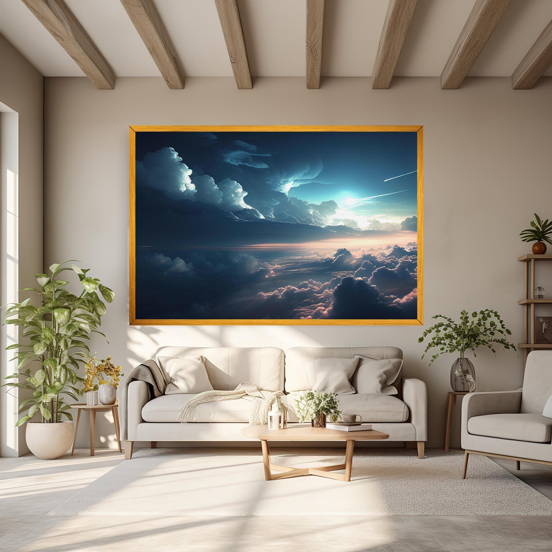 Картина на платно Dark Clouds mockup 6