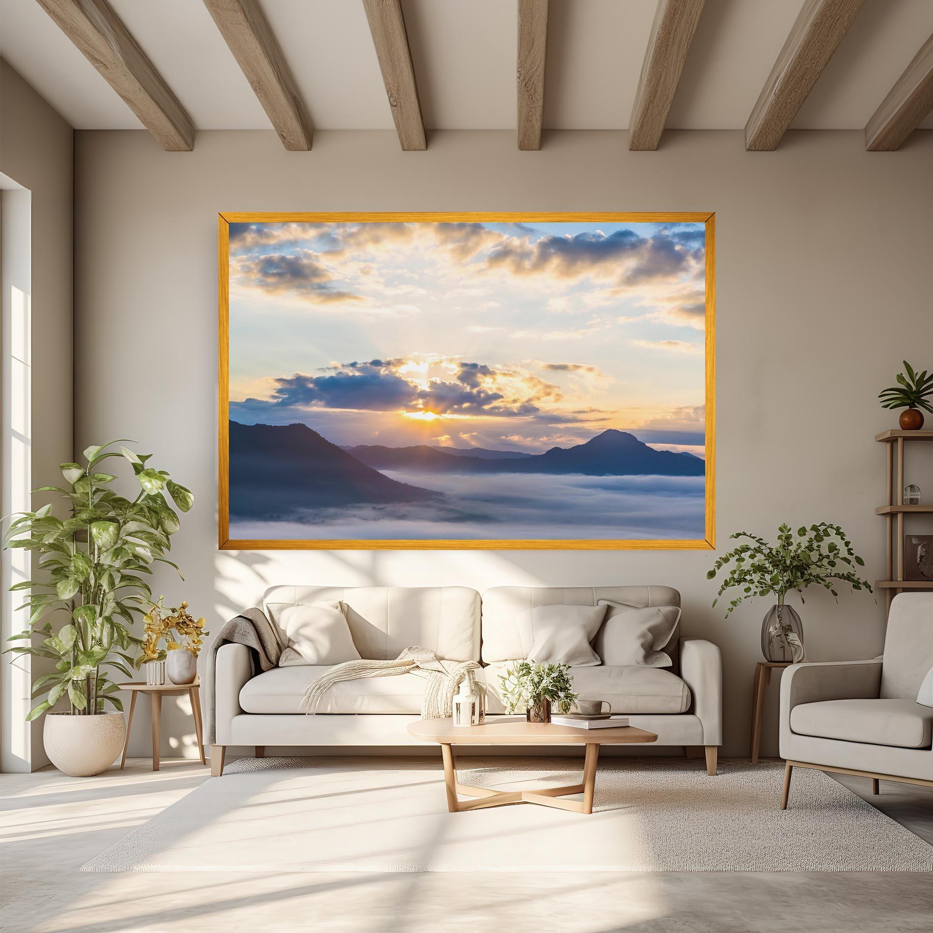 Картина на платно Fantastic Clouds mockup 6