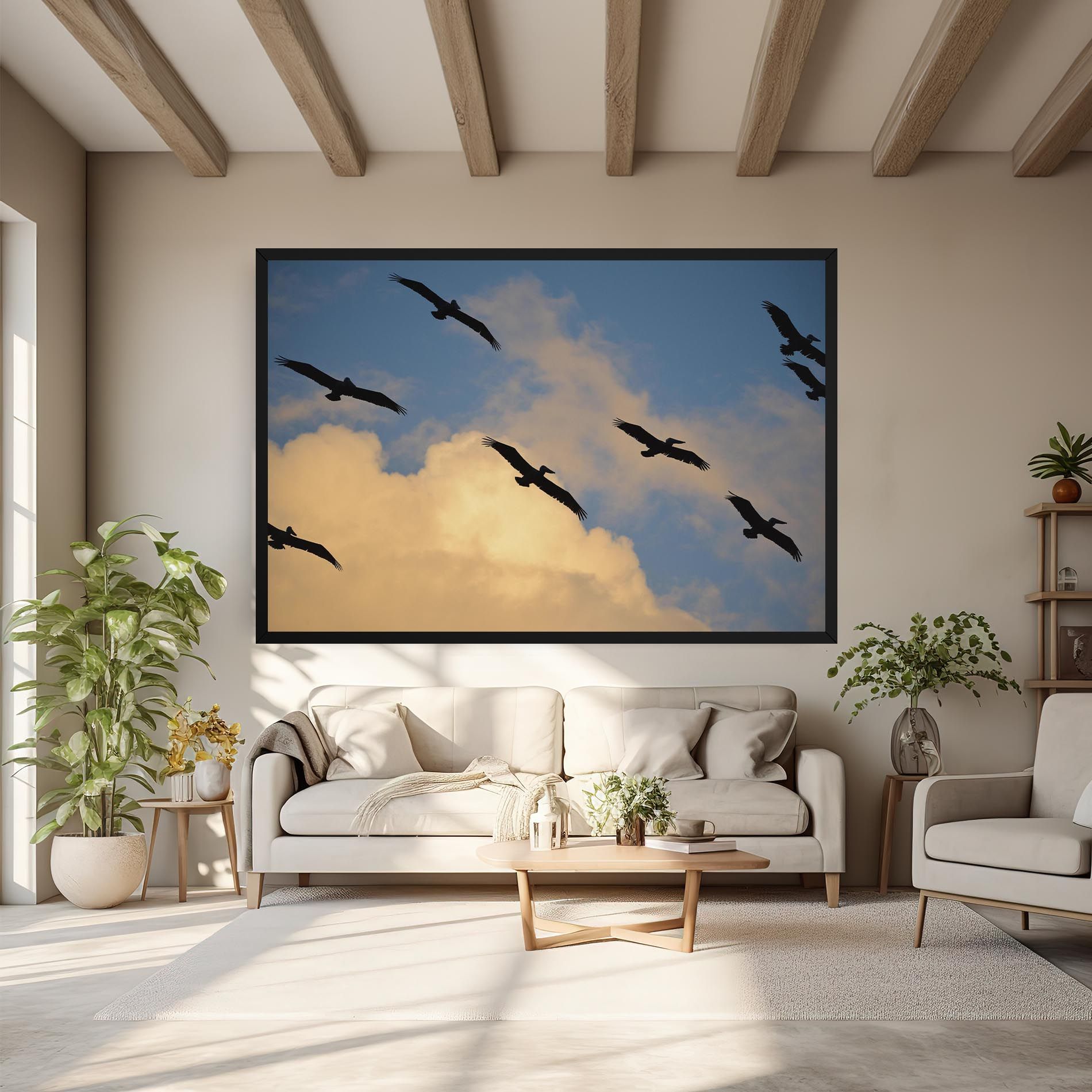 Bird Shilouette Cloud mockup 6