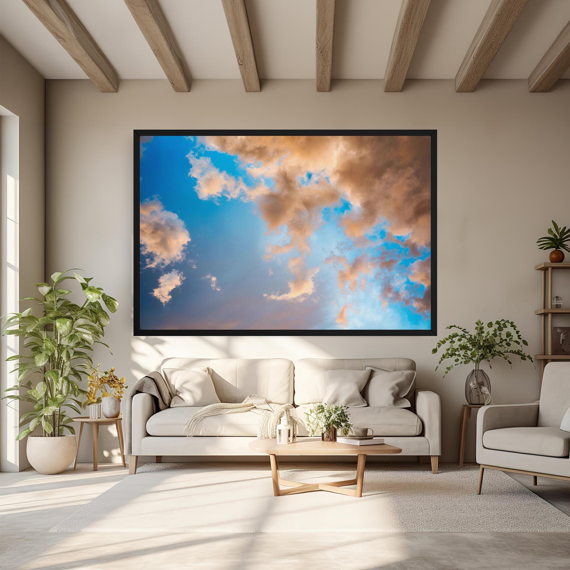 Картина на платно Clouds Blue Sky mockup 6