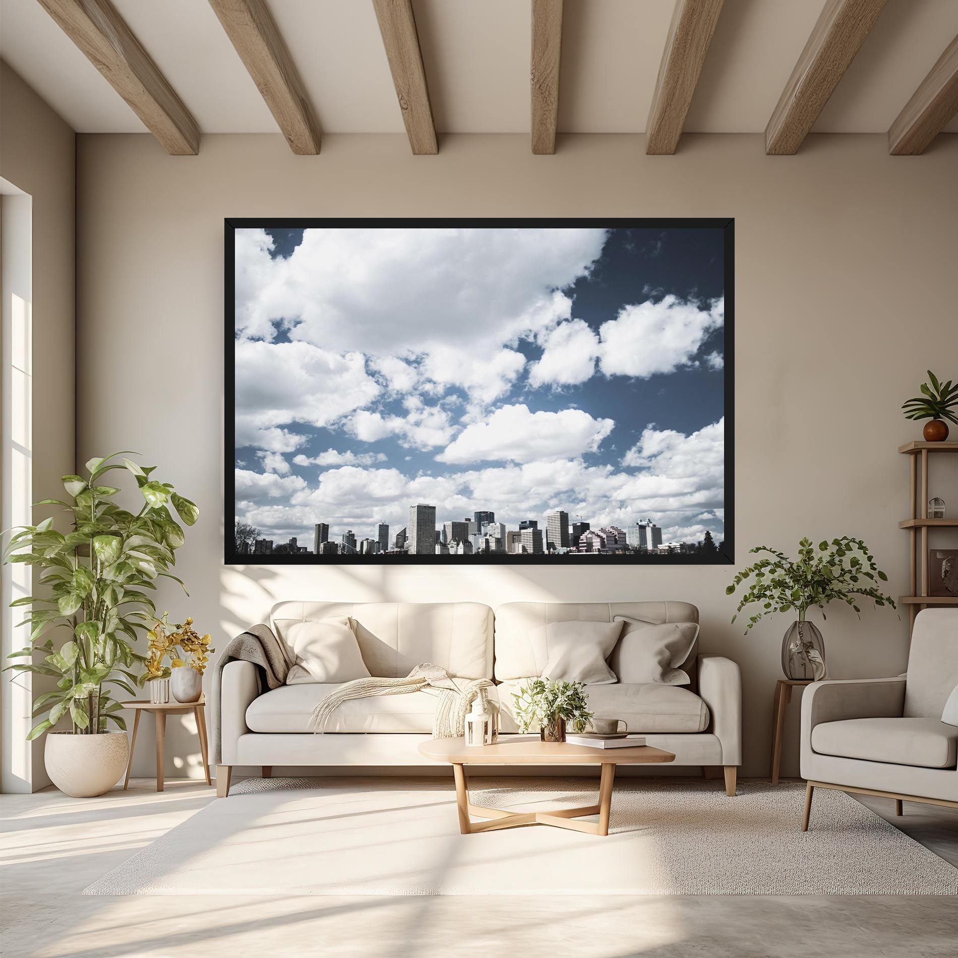 Clouds Over City mockup 6