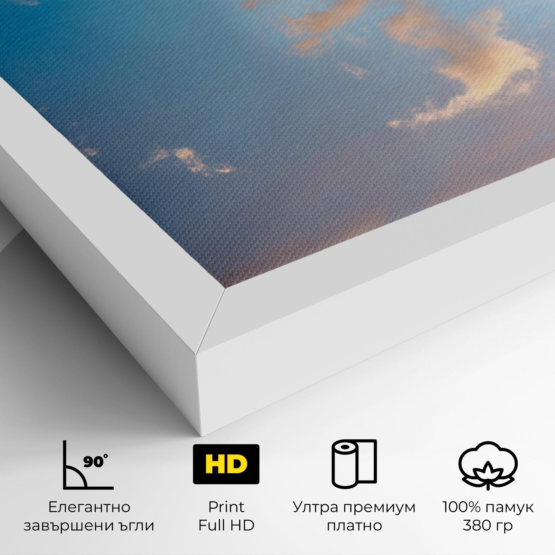 Картина на платно Clouds Blue Sky mockup 4
