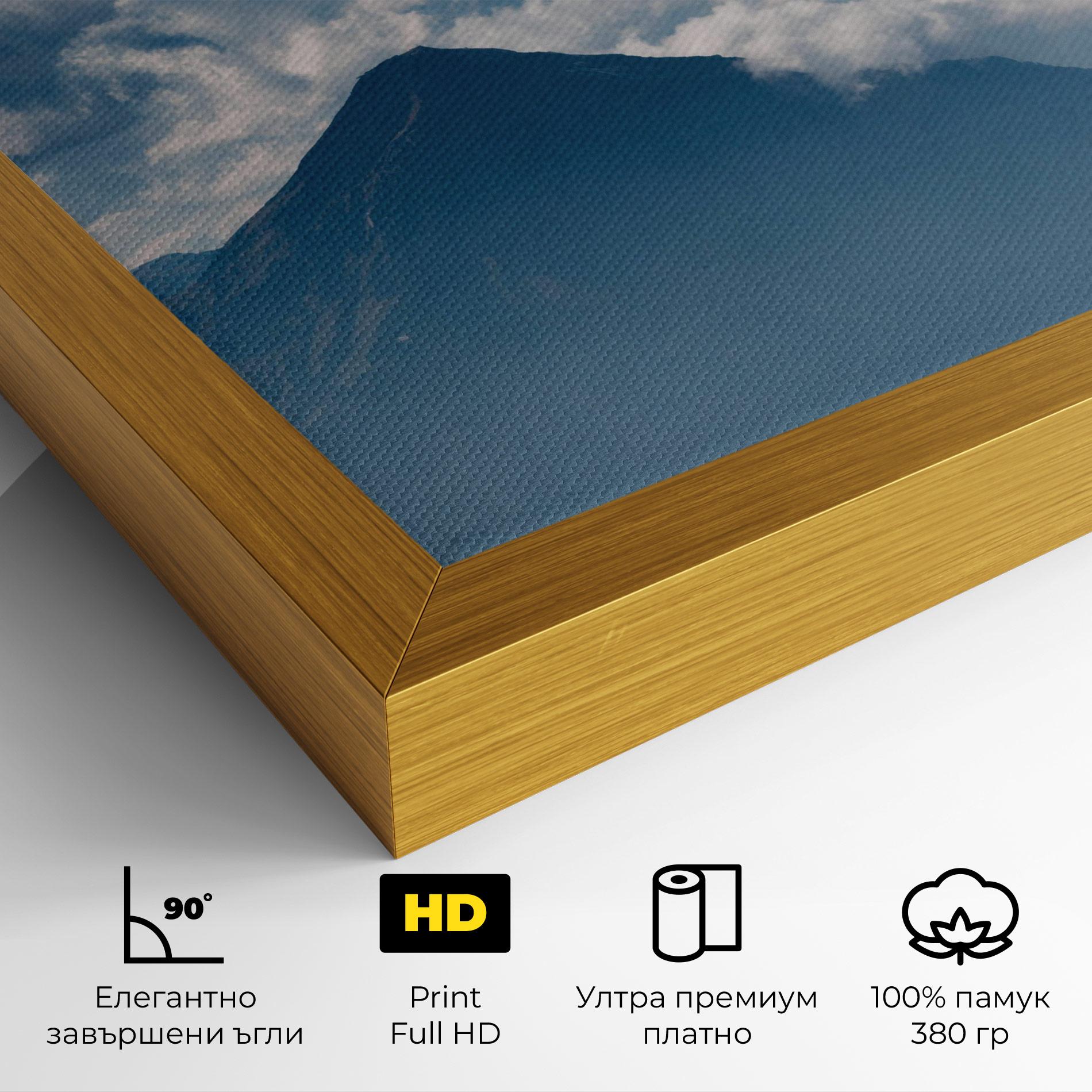 Картина на платно Cloudy View Mountain mockup 4