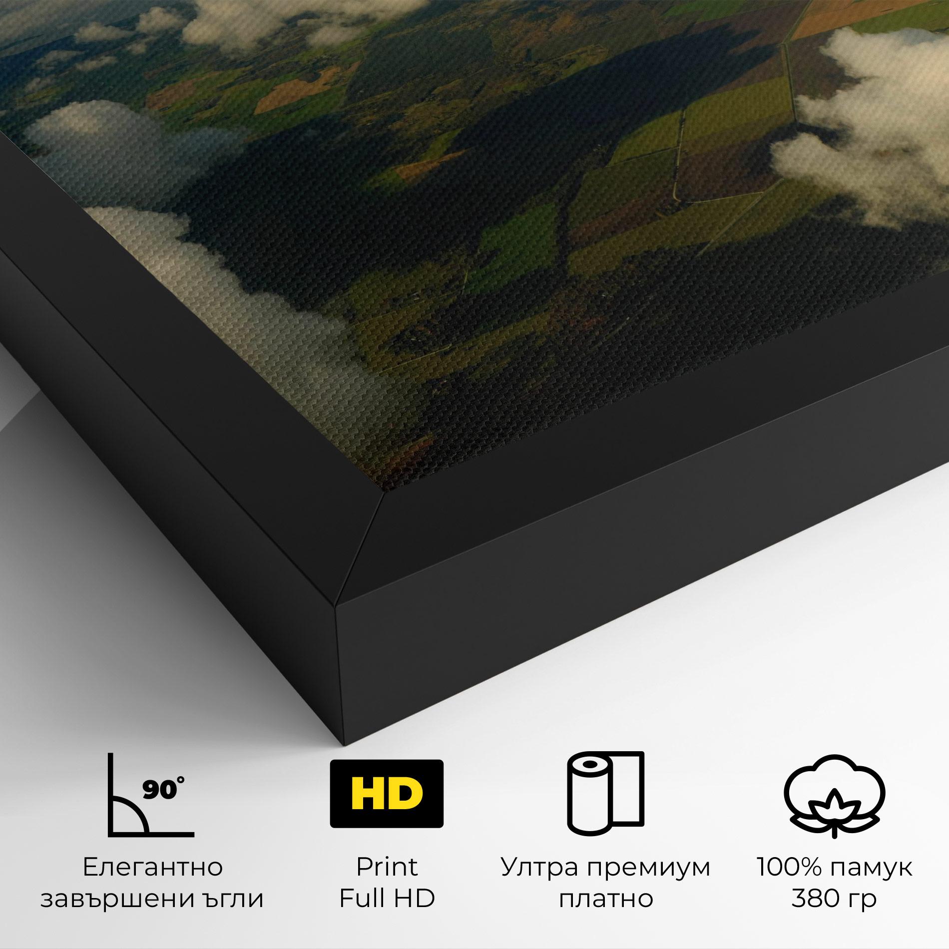 Картина на платно Clouds View From Plane mockup 4