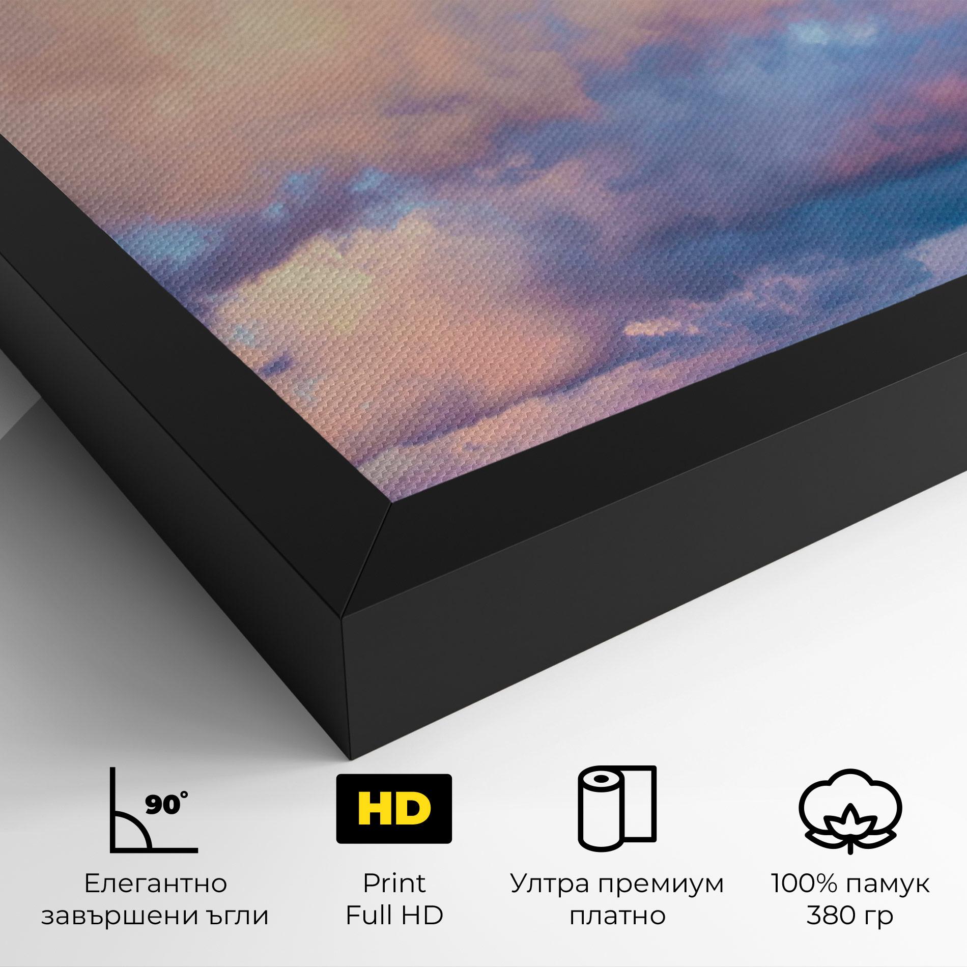 Картина на платно Dreamy Pink Clouds mockup 4