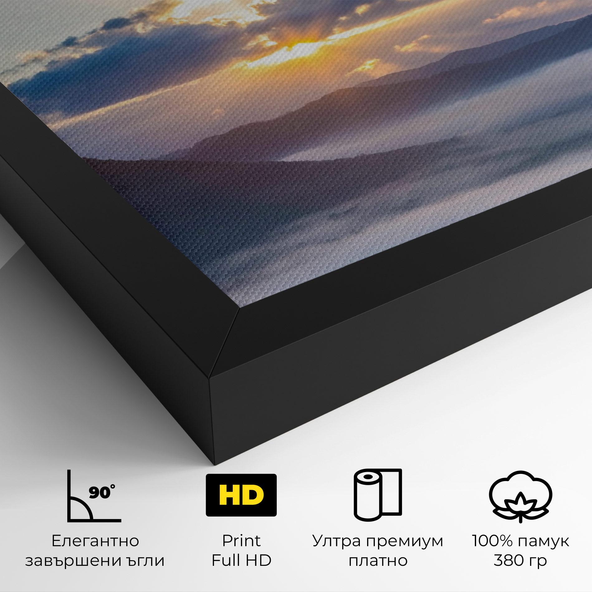 Картина на платно Fantastic Clouds mockup 4