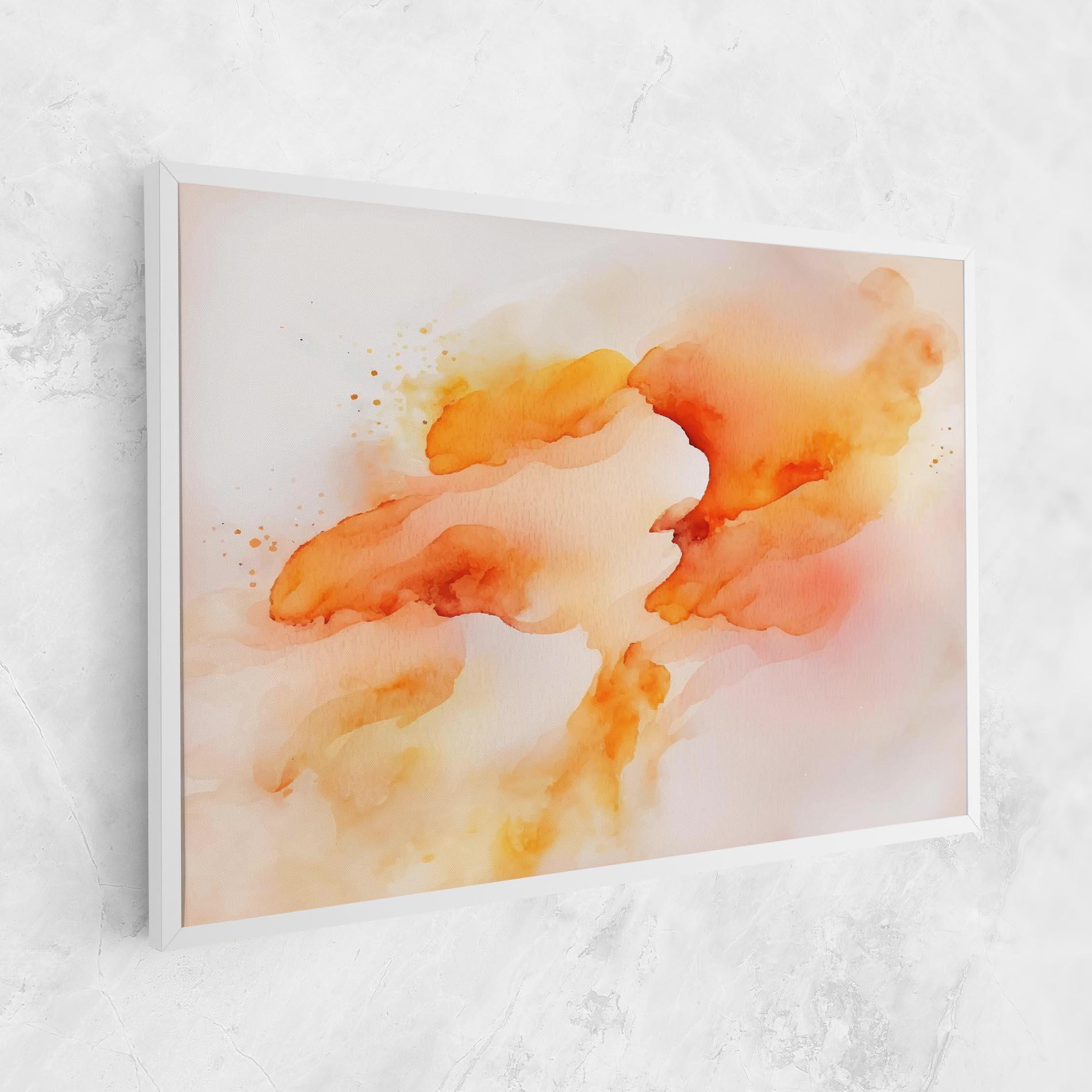 Картина на платно Abstract Orange Cloud mockup 1
