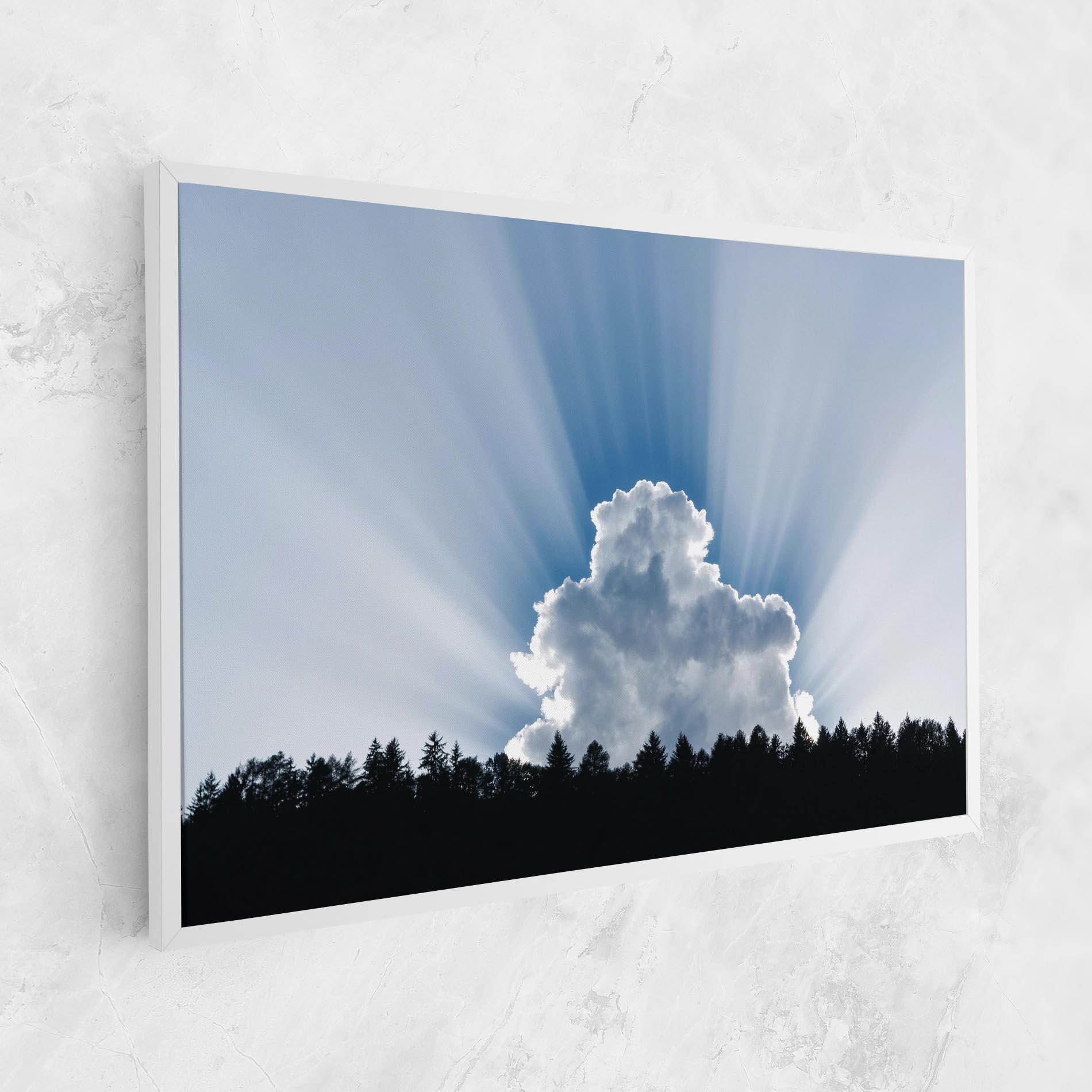 Картина на платно Big White Cloud Light mockup 1