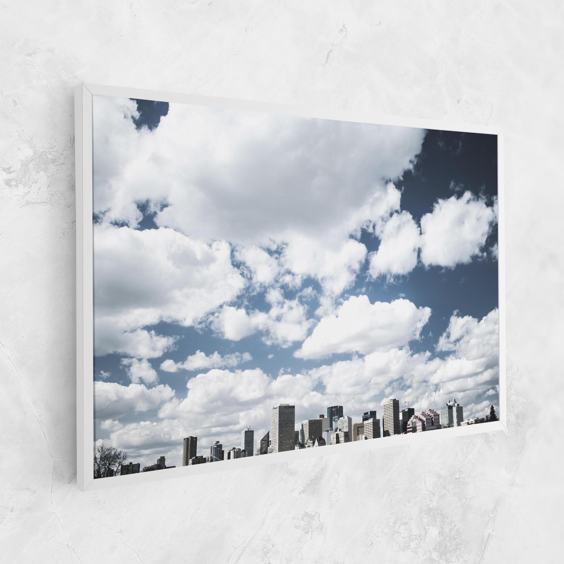 Картина на платно Clouds Over City mockup 1