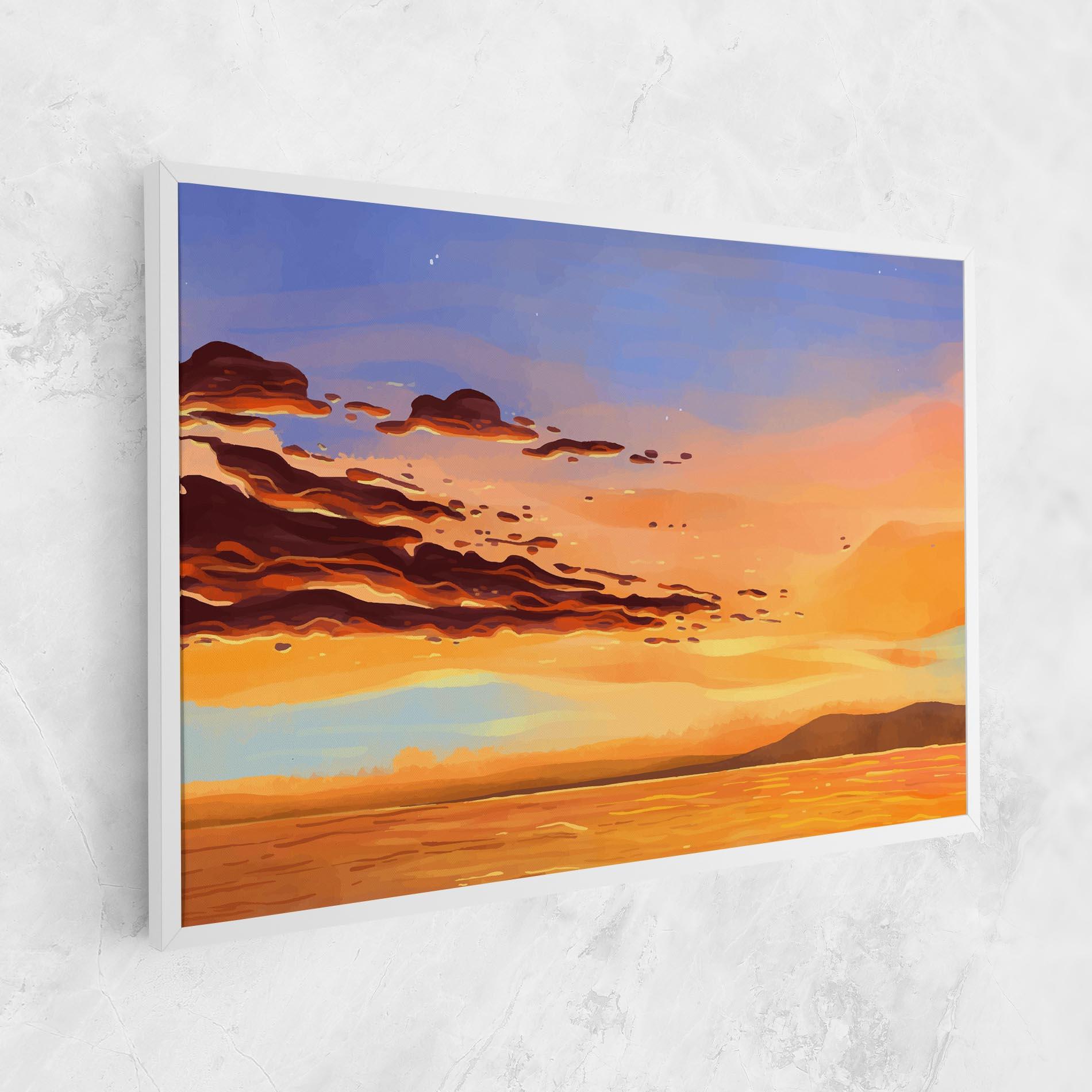 Картина на платно Dark Cloud Sunset mockup 1