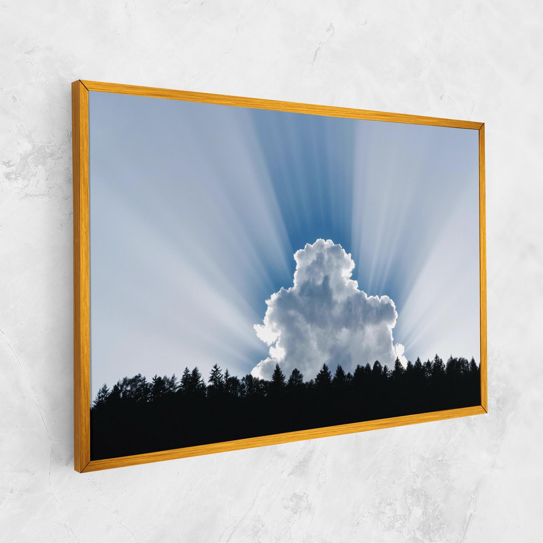 Картина на платно Big White Cloud Light mockup 1