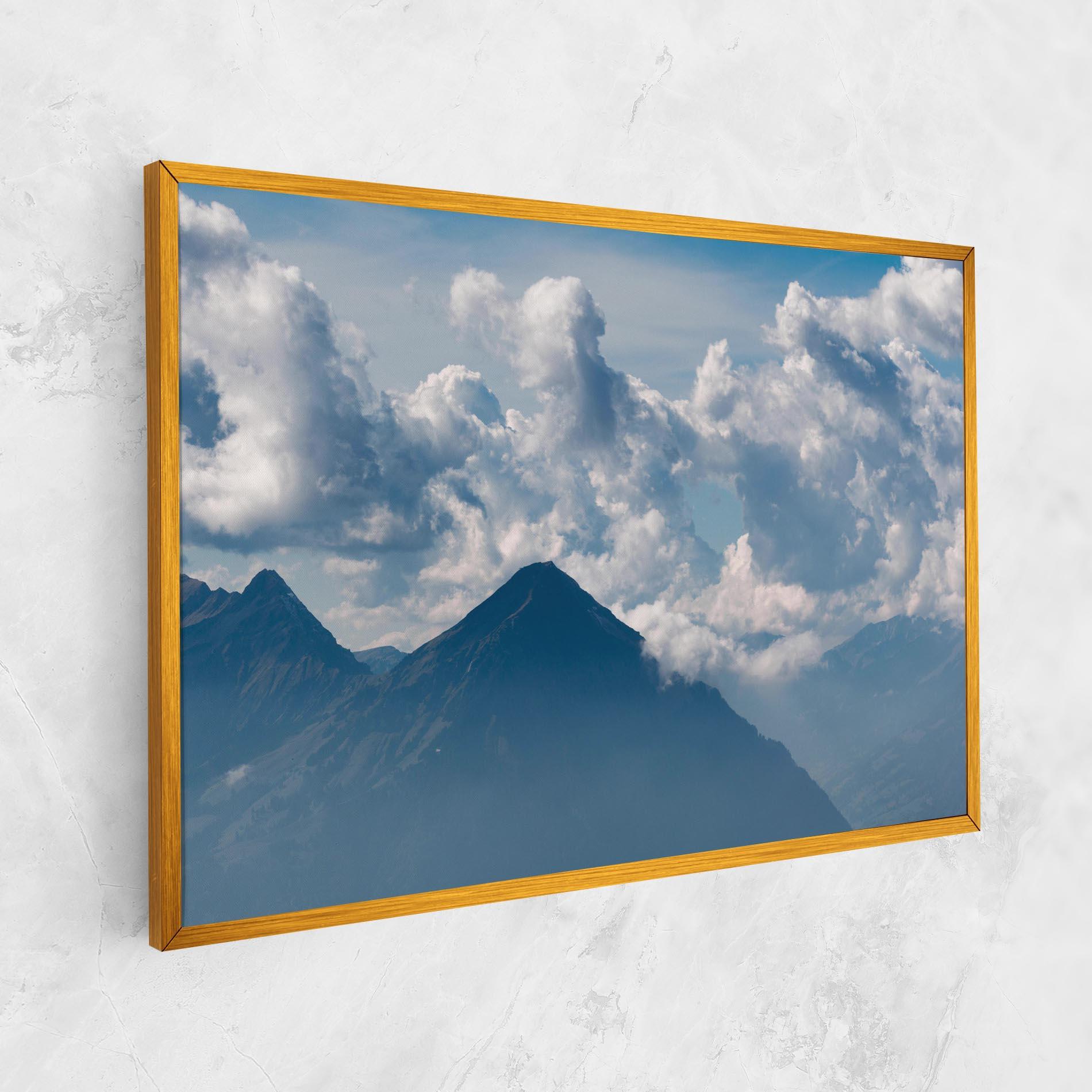 Картина на платно Cloudy View Mountain mockup 1