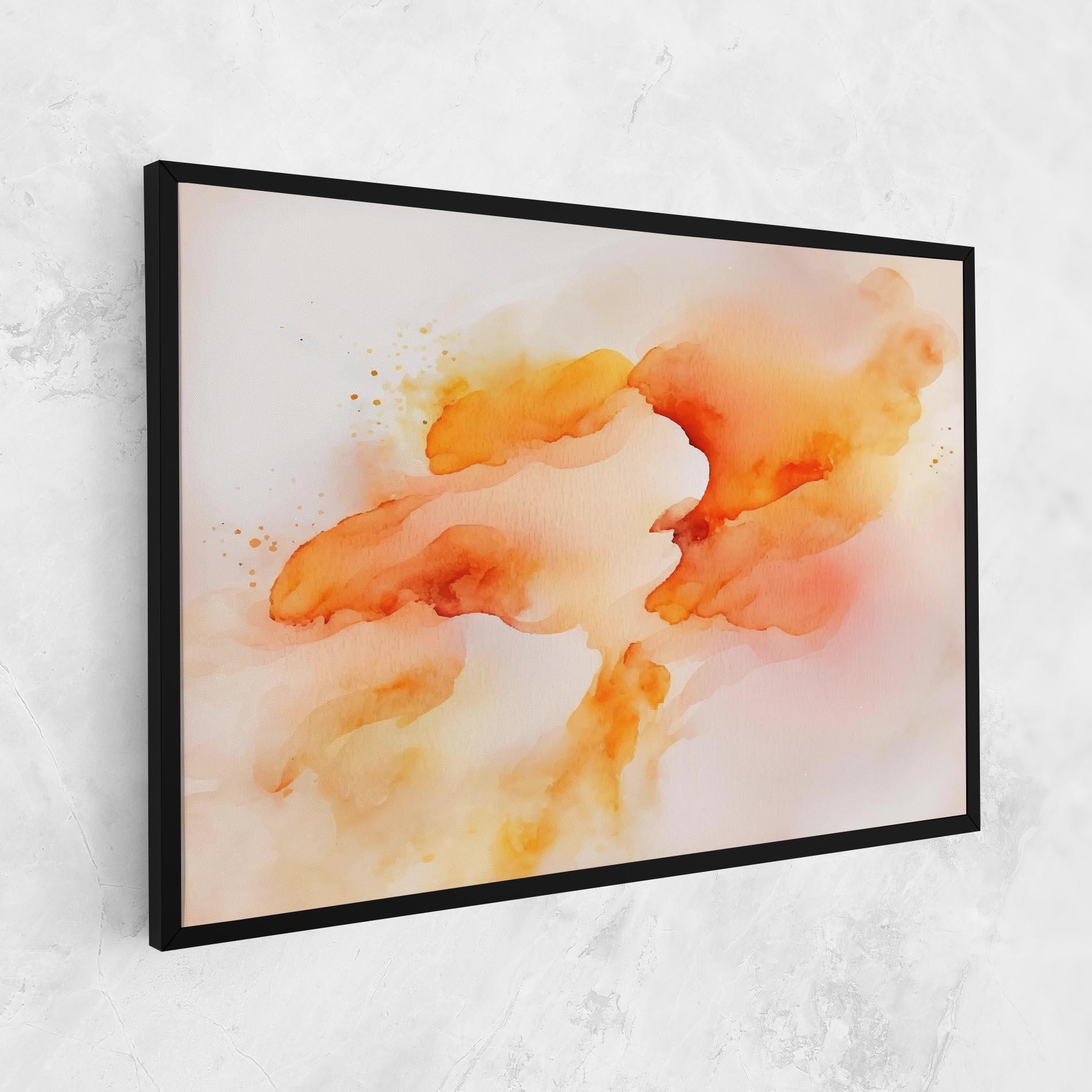 Картина на платно Abstract Orange Cloud mockup 1