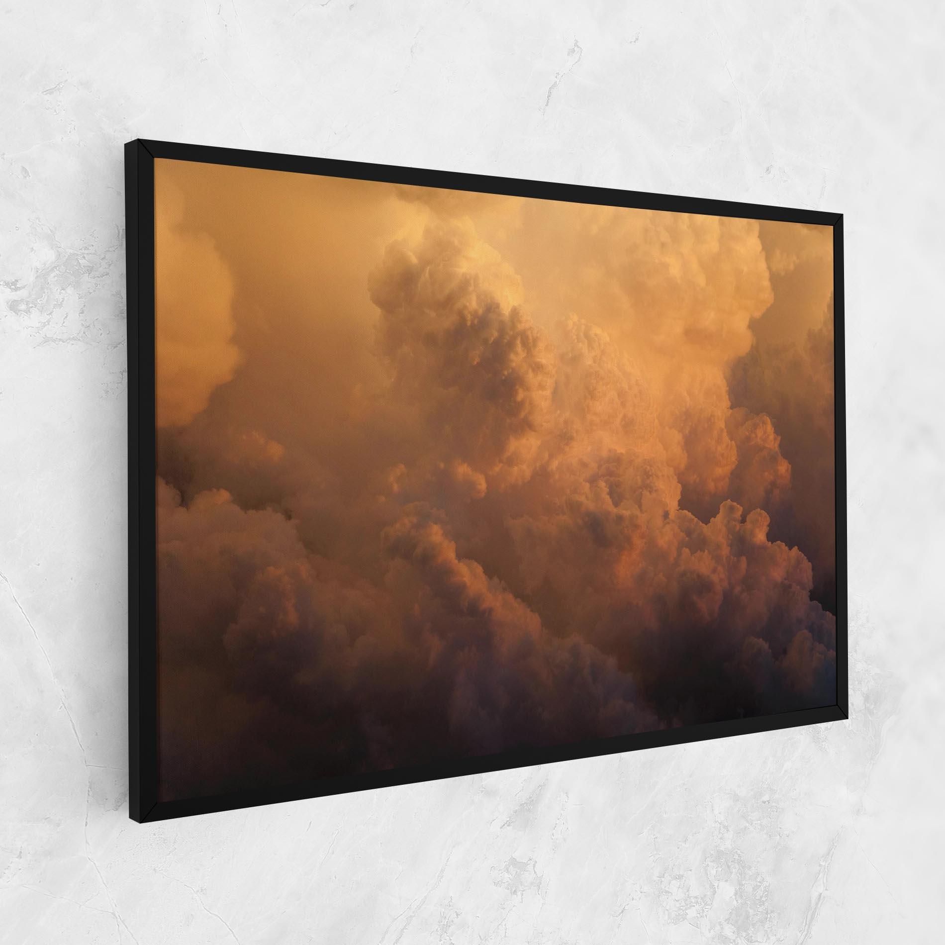 Картина на платно Brown Orange Clouds mockup 1