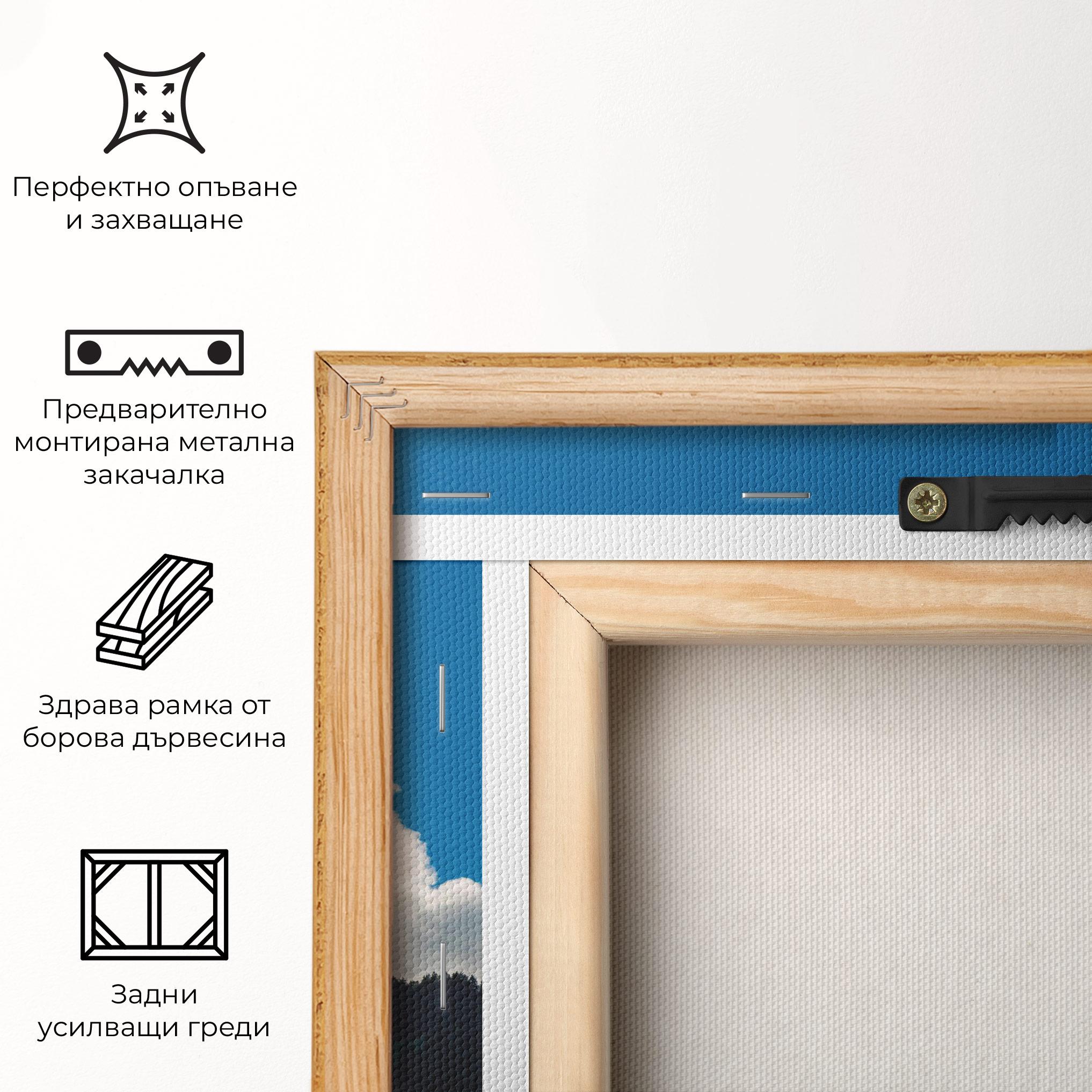 Картина на платно Beautiful Mountain Cloud View mockup 5