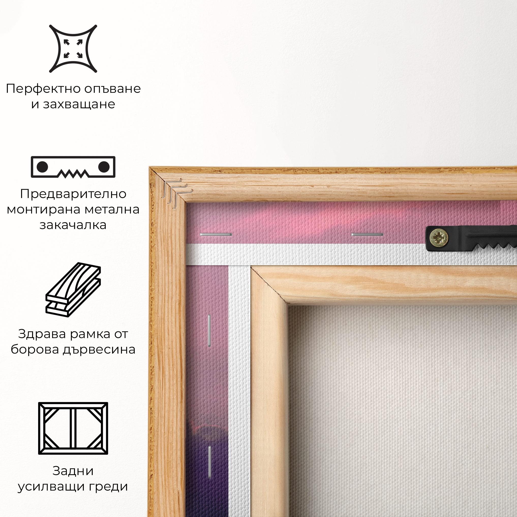 Картина на платно Big Purple Cloud mockup 5