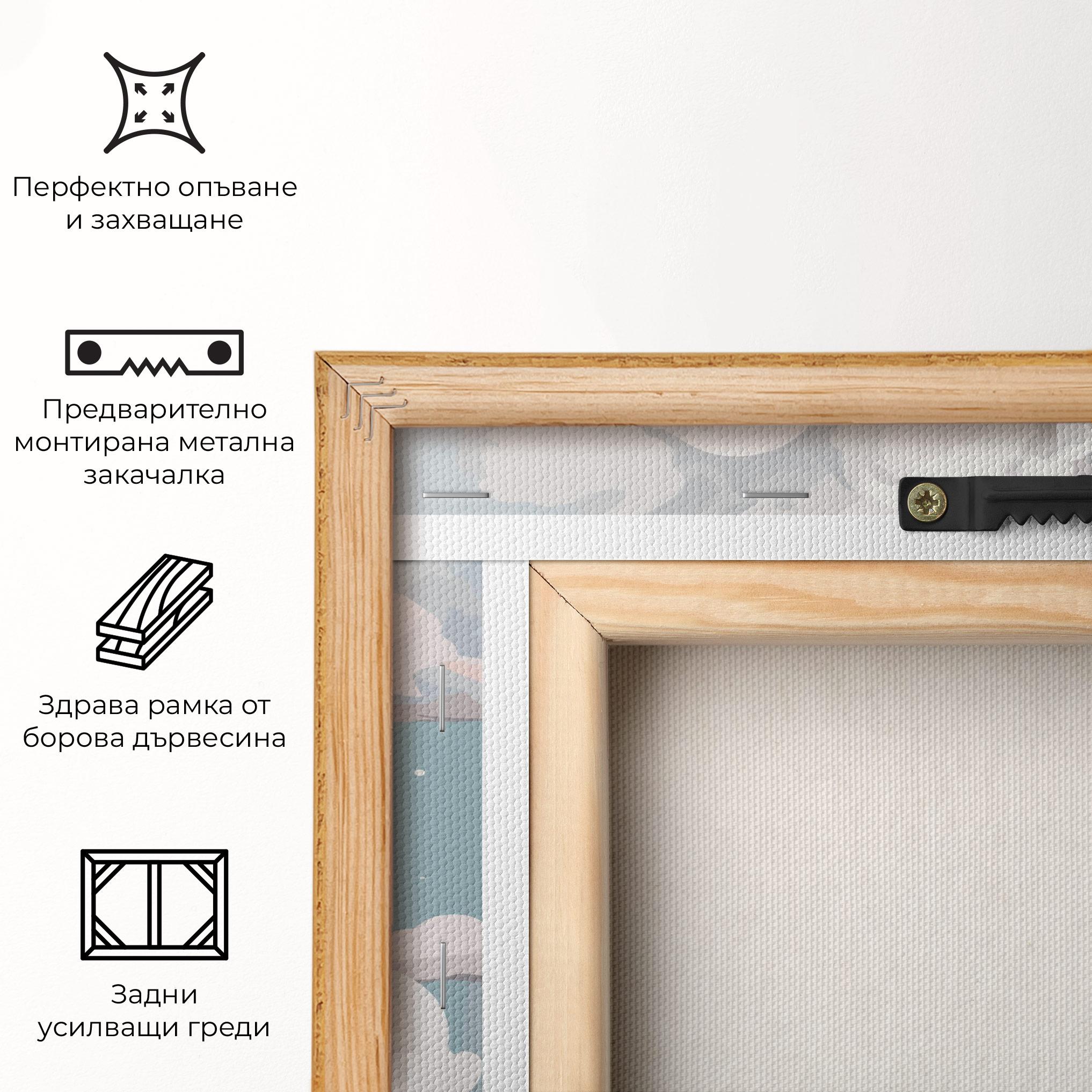 Картина на платно Cloud White Art mockup 5