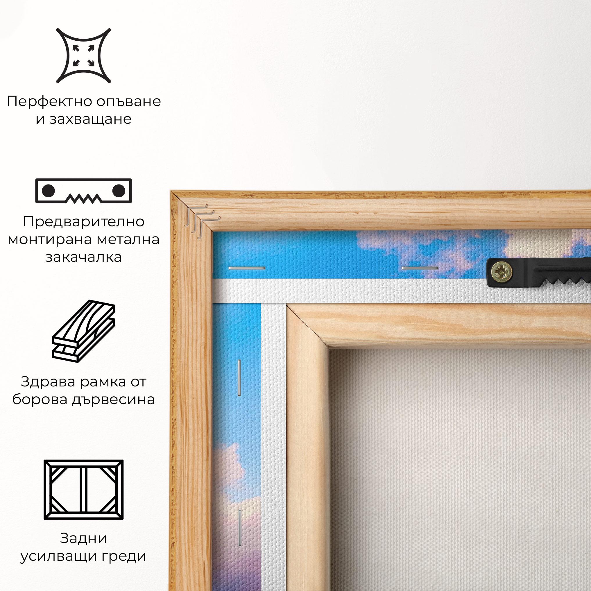 Картина на платно Dreamy Pink Clouds mockup 5