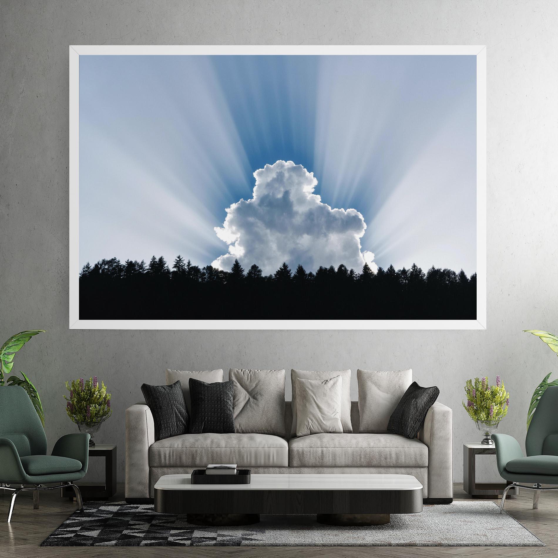 Картина на платно Big White Cloud Light mockup 7