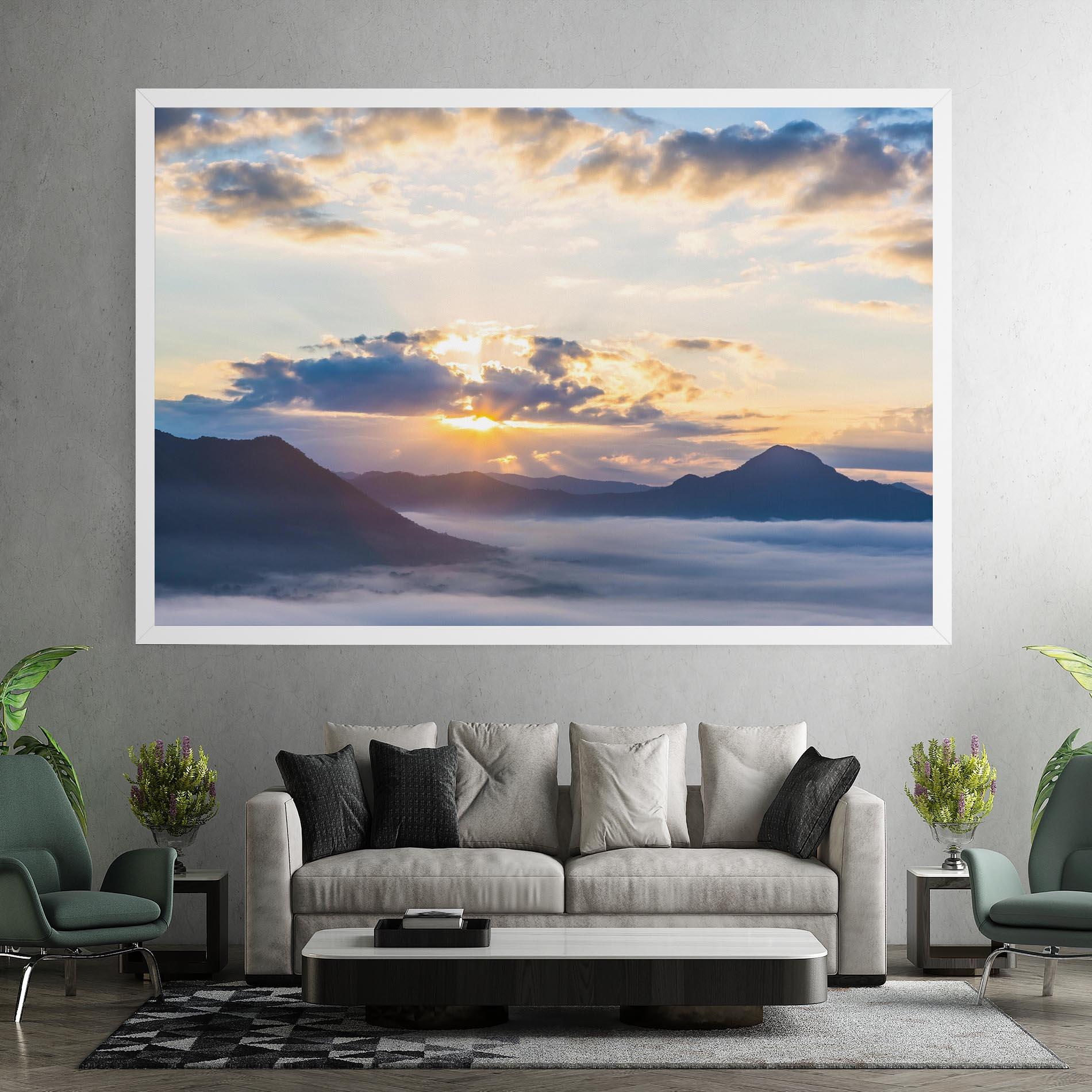 Картина на платно Fantastic Clouds mockup 7