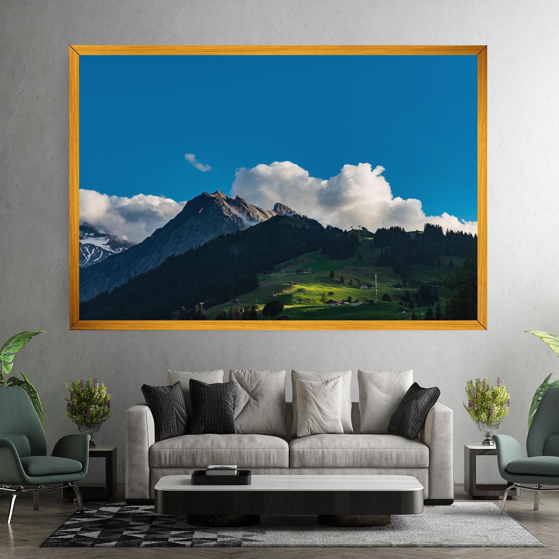 Beautiful Mountain Cloud View mockup 7