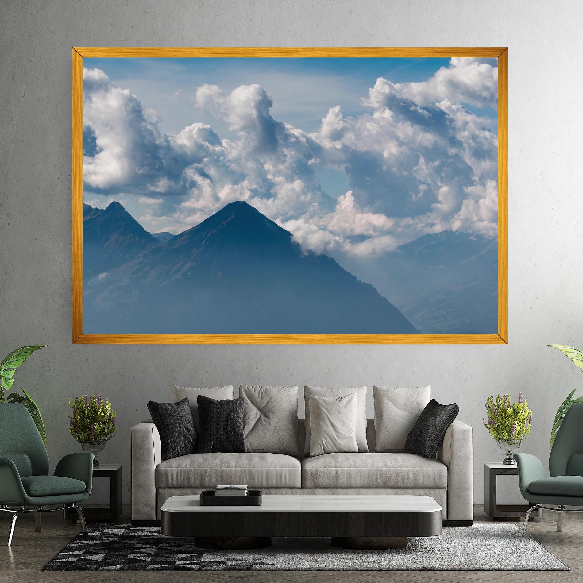 Cloudy View Mountain mockup 7