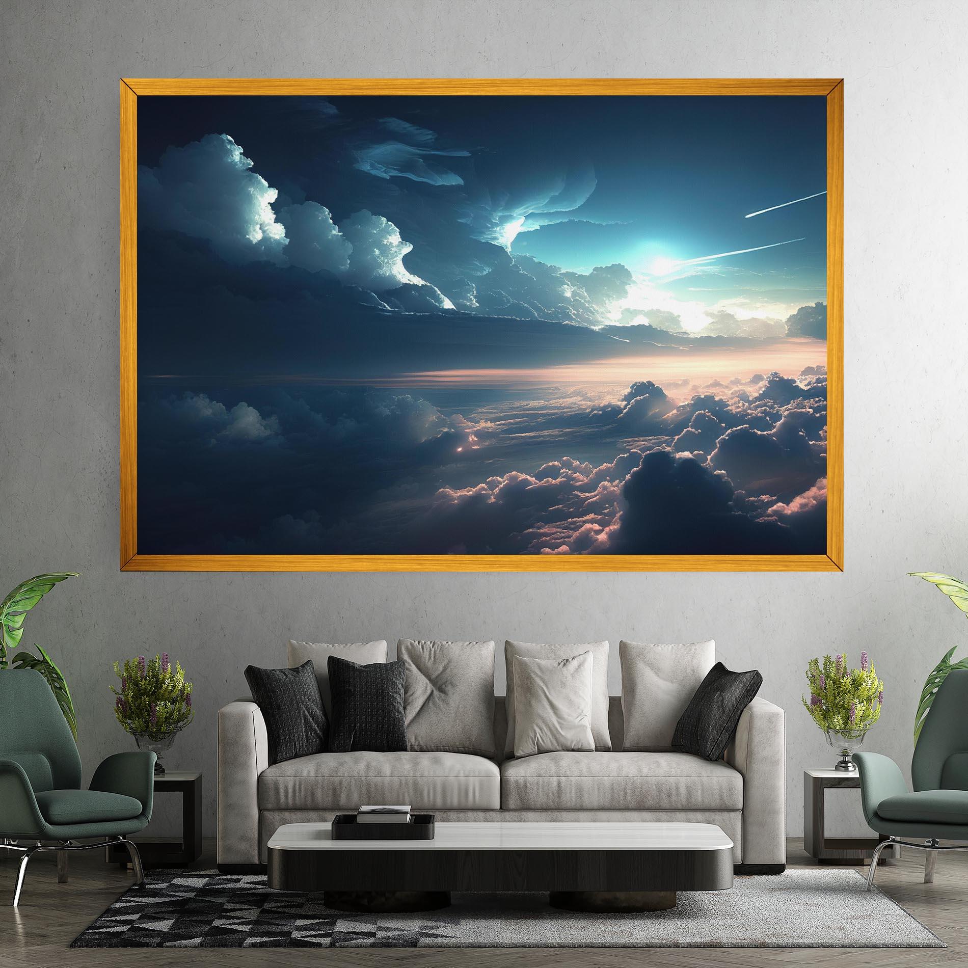 Картина на платно Dark Clouds mockup 7