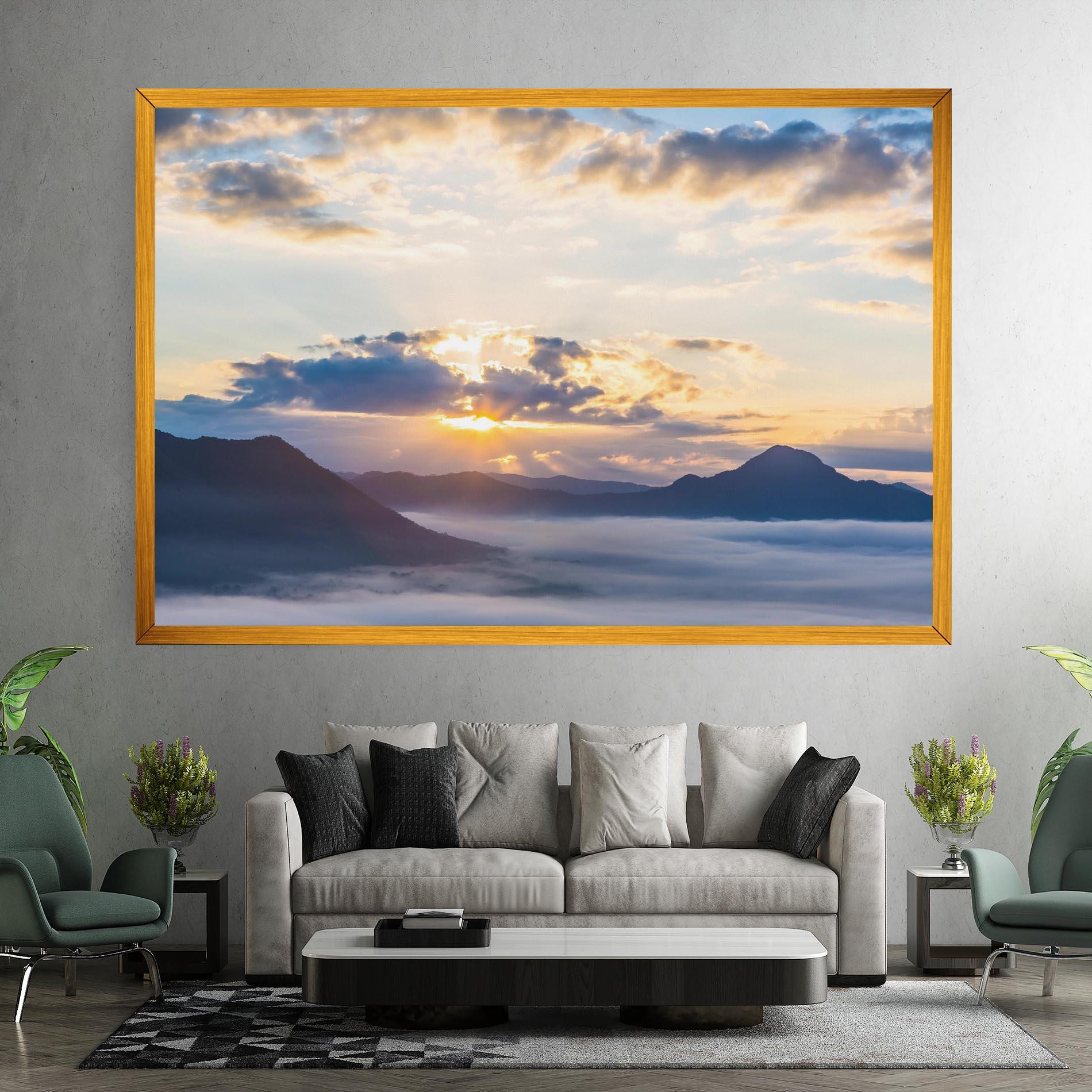 Картина на платно Fantastic Clouds mockup 7