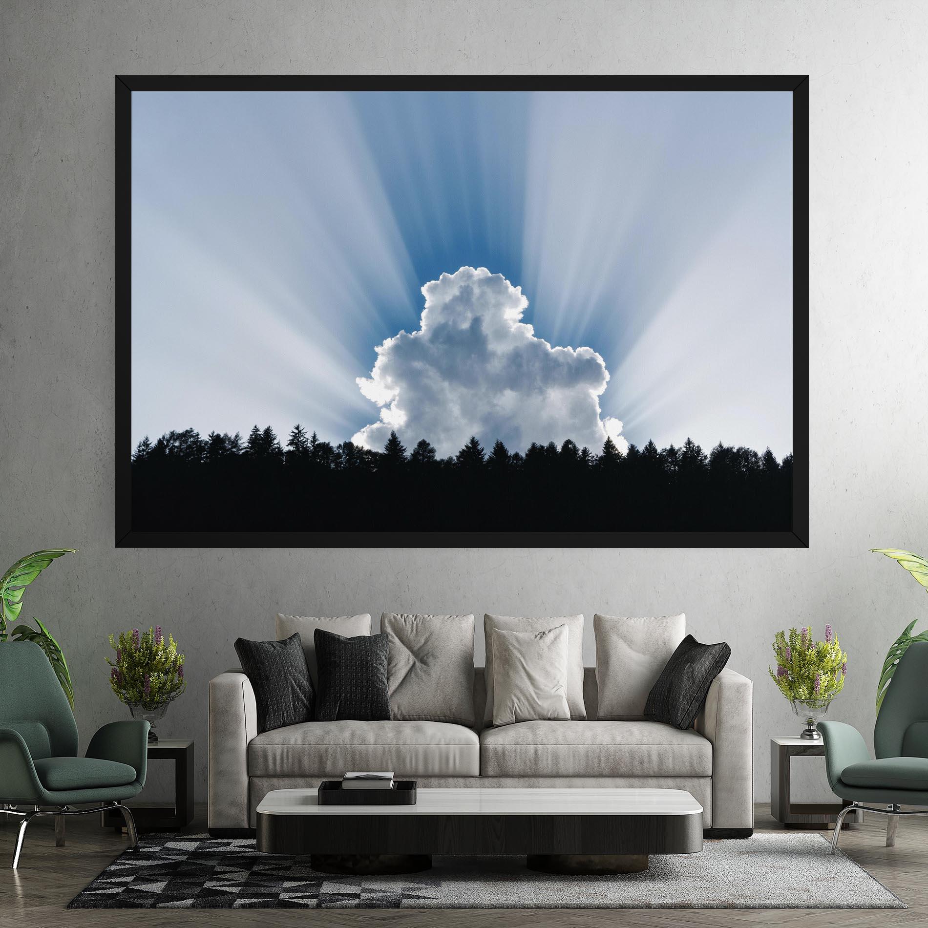 Картина на платно Big White Cloud Light mockup 7