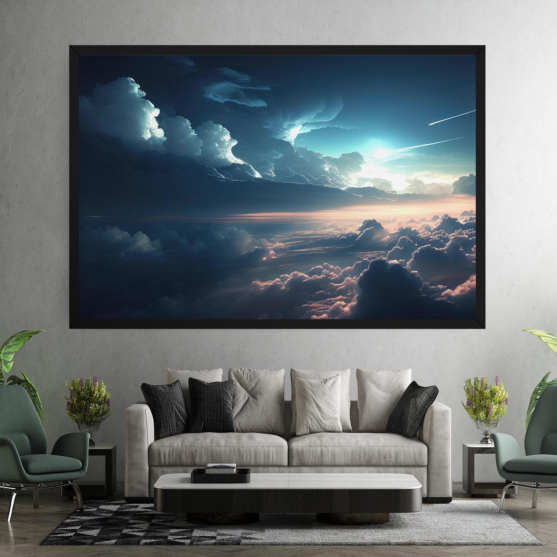 Картина на платно Dark Clouds mockup 7